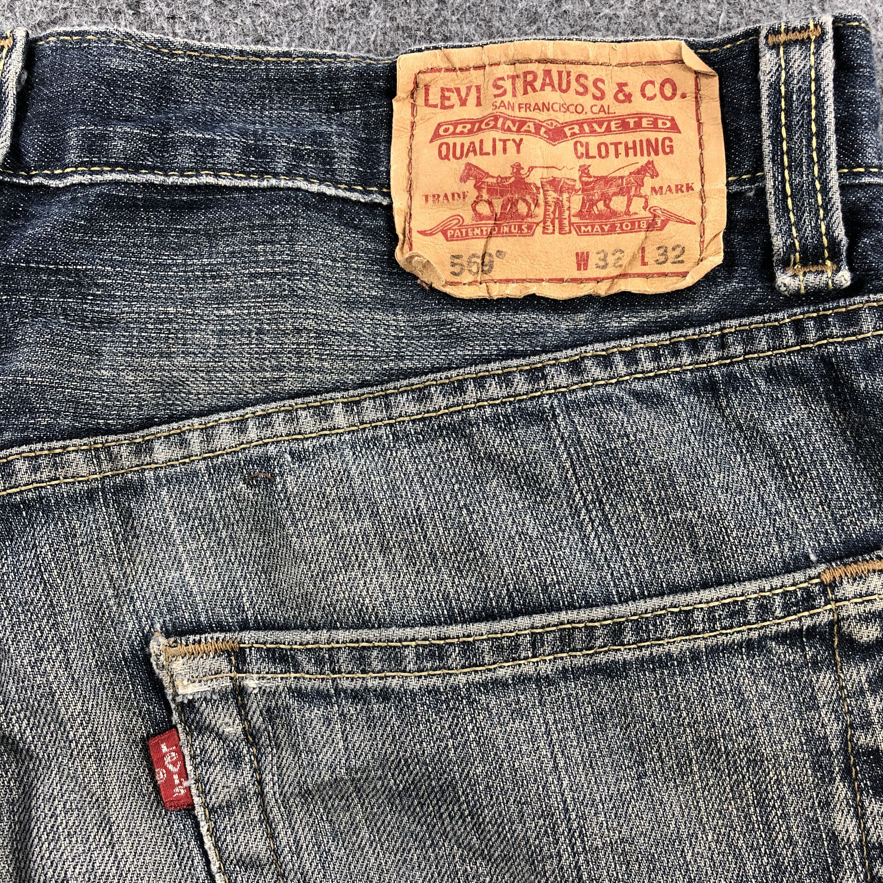 Levi's Vintage Distress Levis 569 Jeans-J915 Size US 35 - 5 Thumbnail