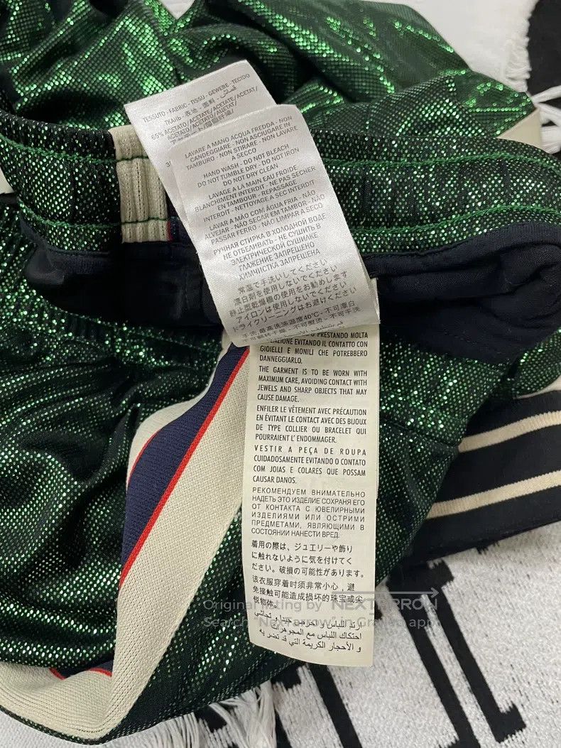 Gucci Gucci SizeXS Green side striped letter logo trousers Size US 27 - 7 Thumbnail