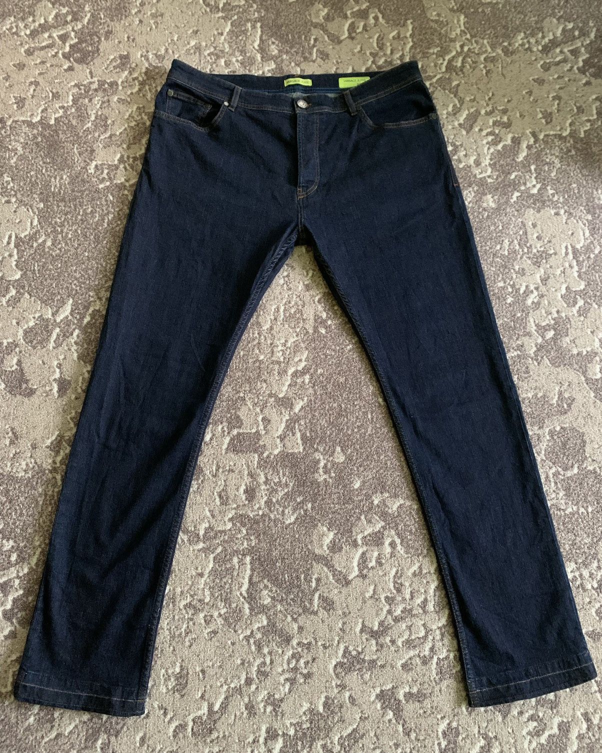 Pre-owned Versace Jeans Pants In Blue
