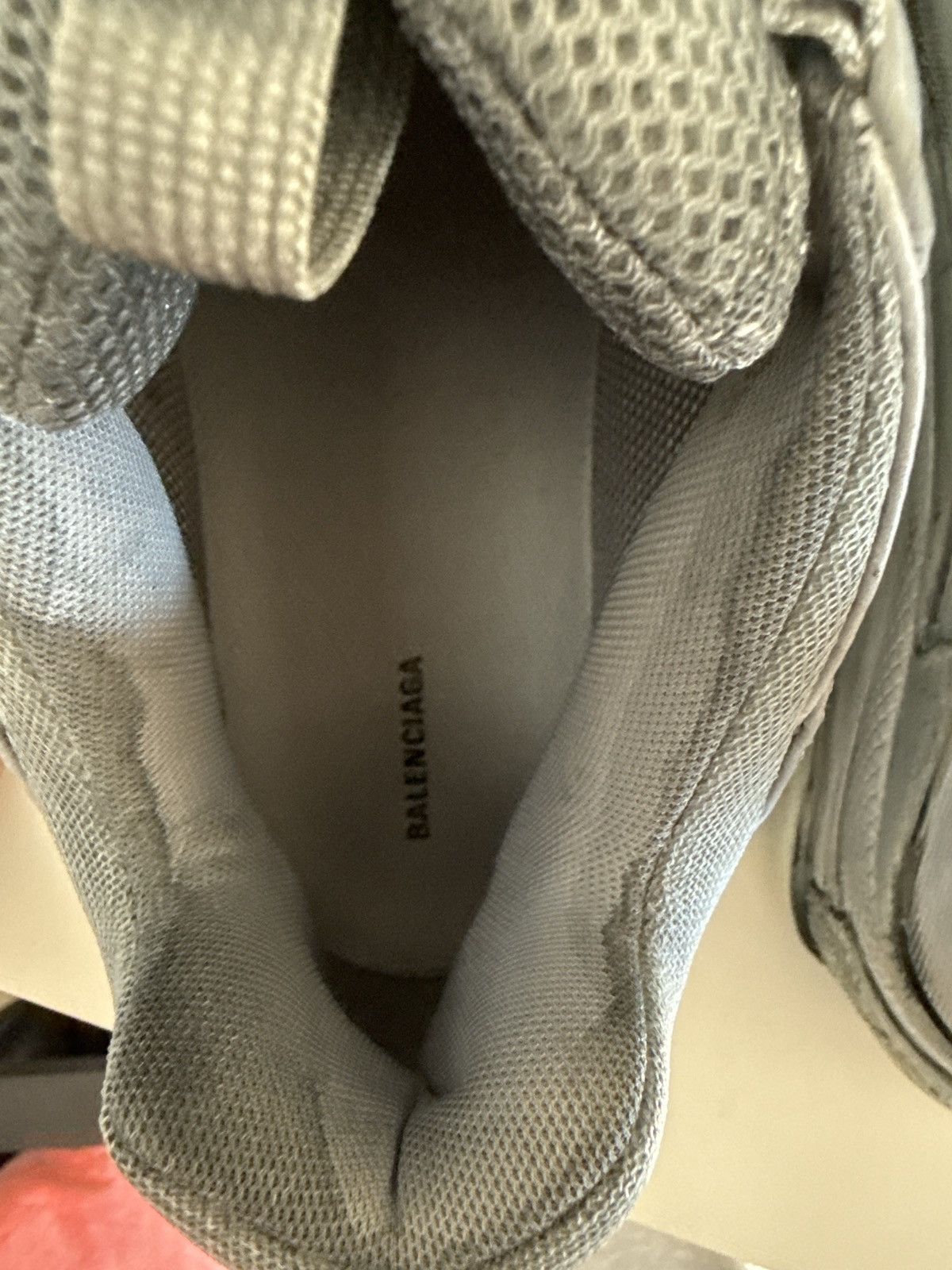 Balenciaga Balenciaga Triple S grey distressed sneakers Size US 12 / EU 45 - 8 Thumbnail