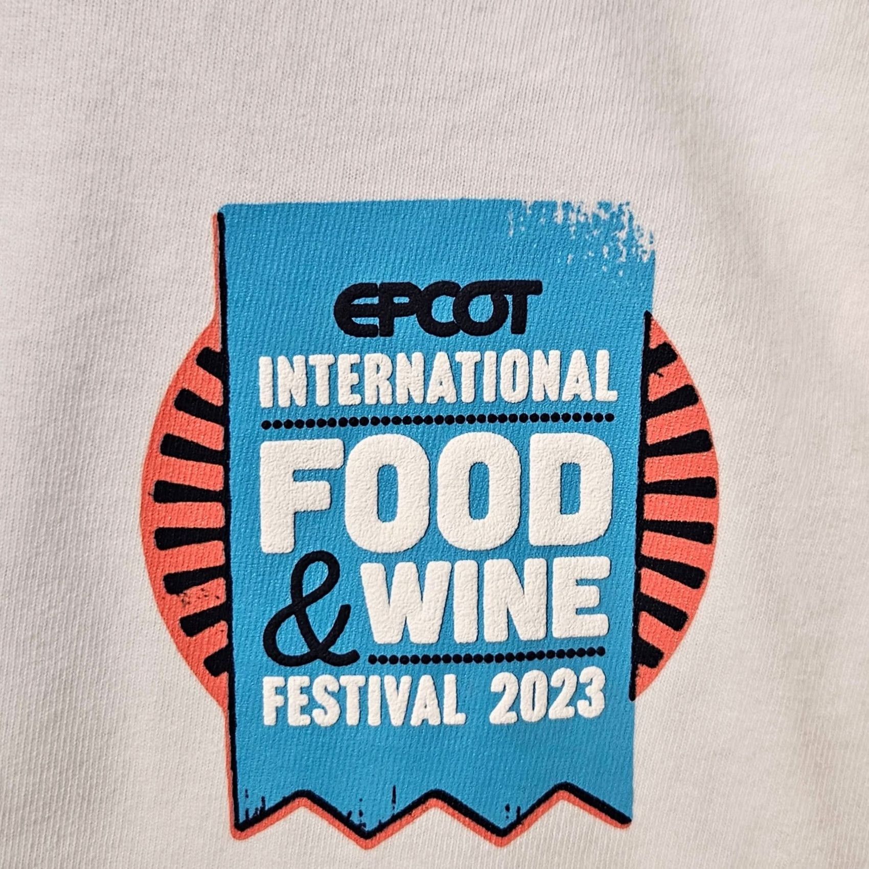 Disney Disney Walt Disney World Parks Epcot 2023 Food & Wine Festival Spirit Jersey - Adult S Shirt Womens White Size S / US 4 / IT 40 - 4 Thumbnail