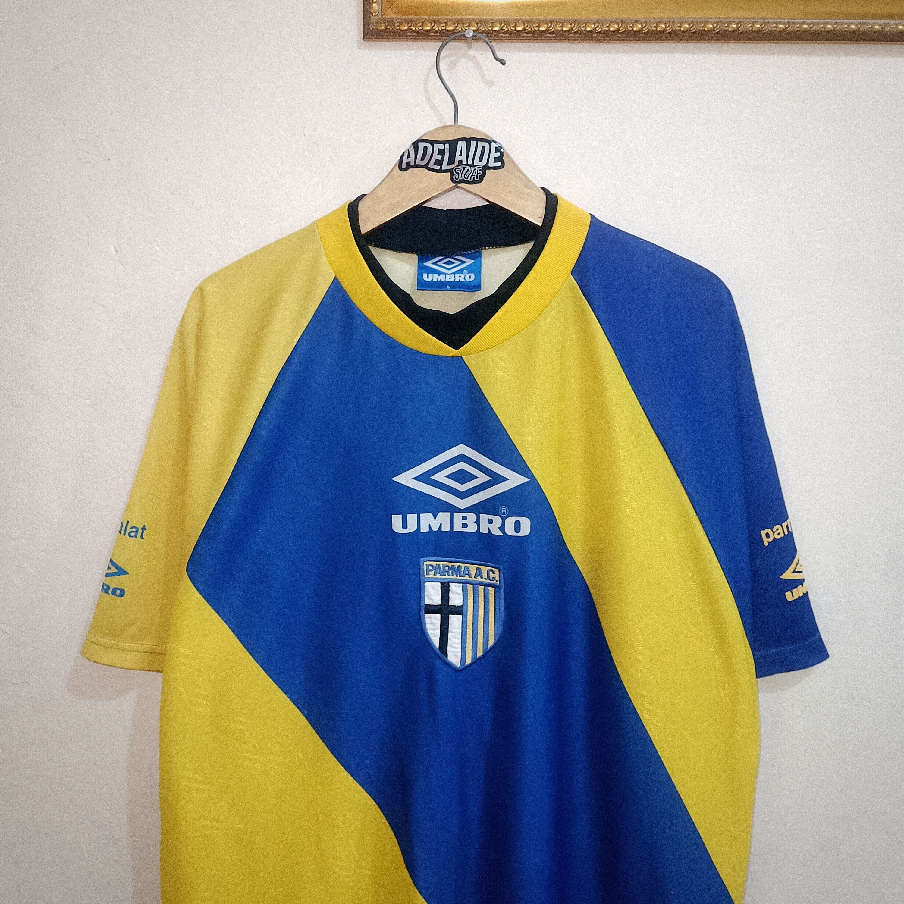 Umbro Parma Calcio 1993-1994 Training Jersey Size US L / EU 52-54 / 3 - 3 Thumbnail