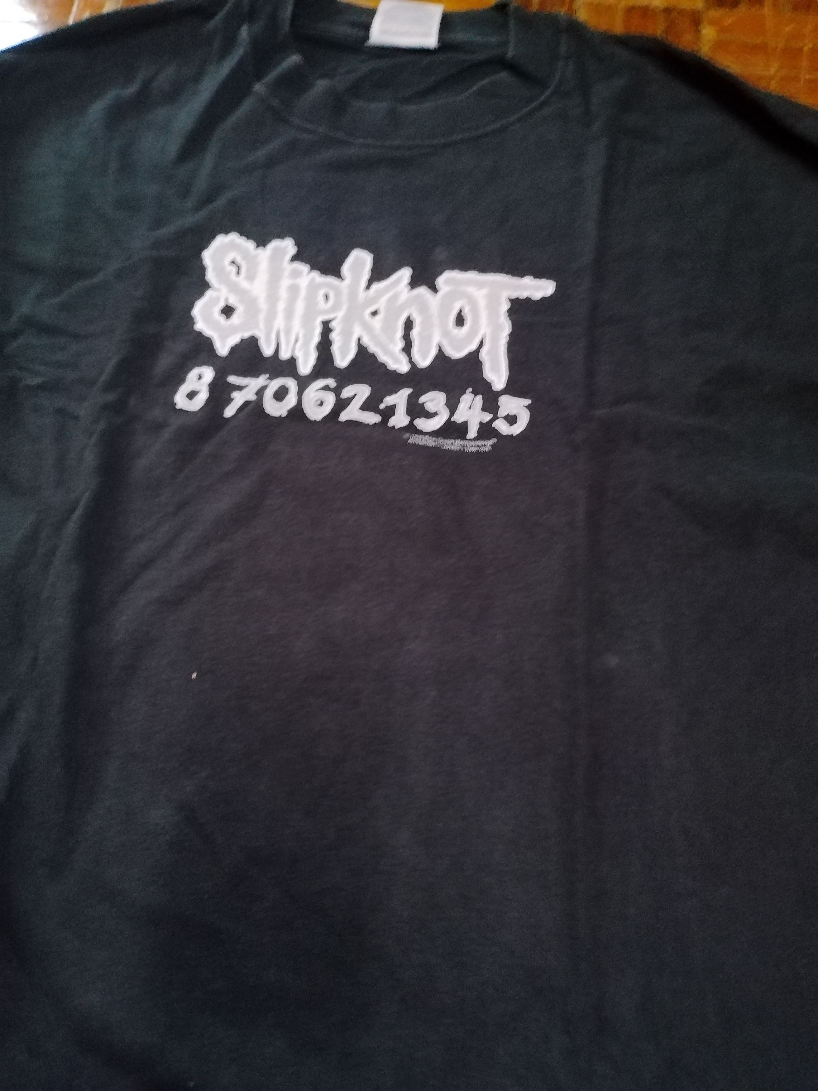 Vintage Vtg Slipknot 1990 LS Shirt blue grape merchandise Size US XL / EU 56 / 4 - 3 Thumbnail