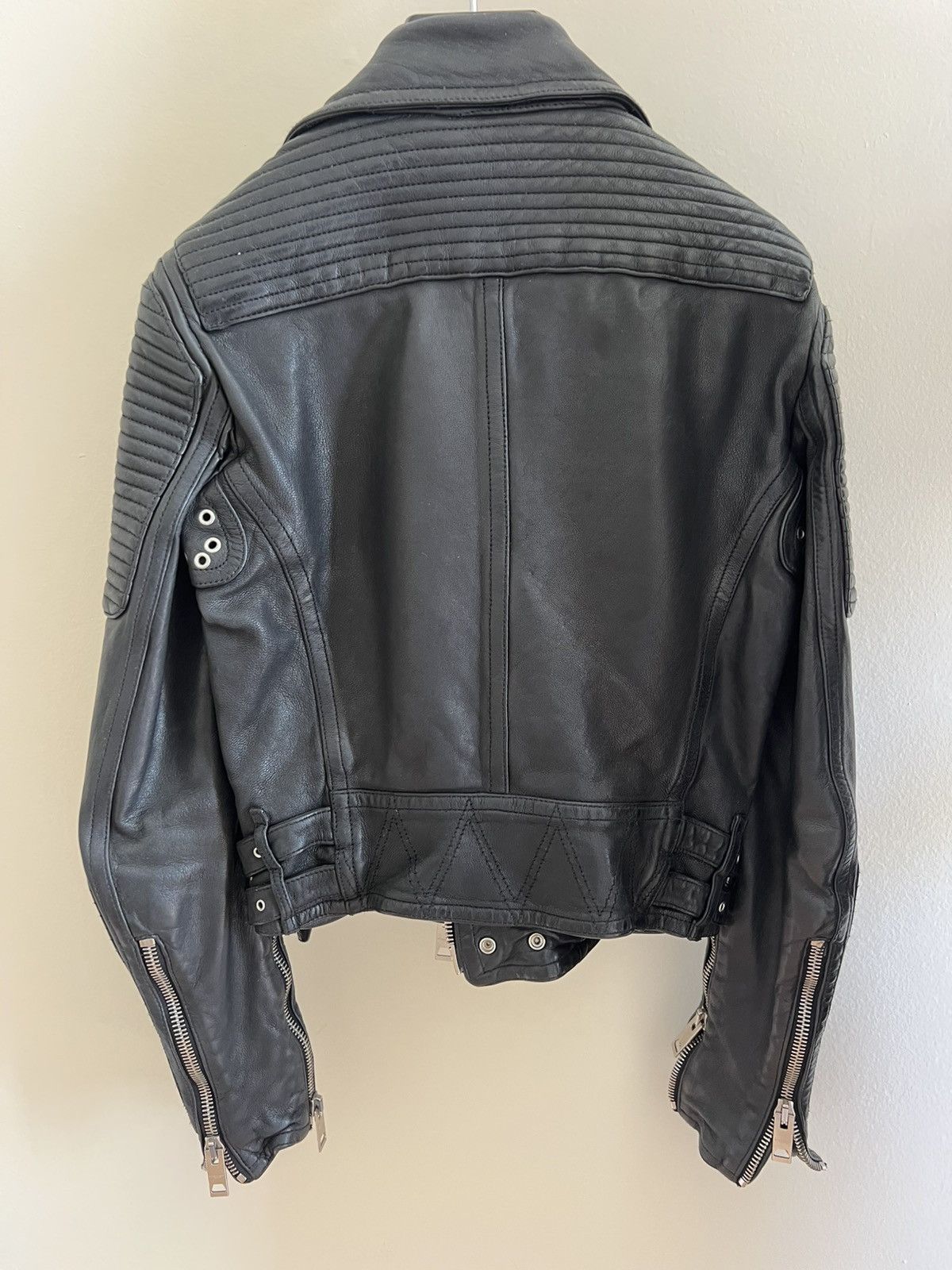 Burberry Prorsum Burberry Prorsum 2011 Leather Biker Jacket 38 Size S / US 4 / IT 40 - 3 Thumbnail