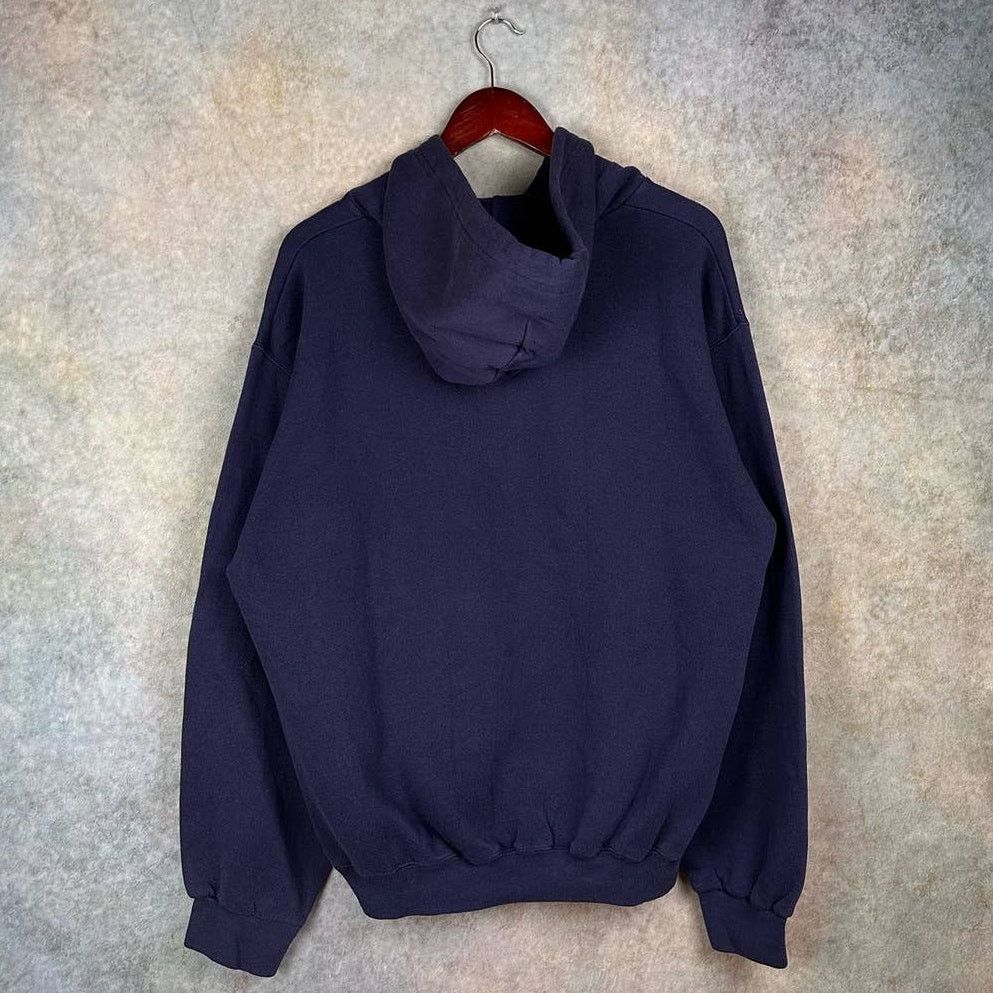 Reebok × Vintage Vintage 90s Reebok Logo Hoodie L USA Made Navy Blue Pullover Size US L / EU 52-54 / 3 - 3 Thumbnail