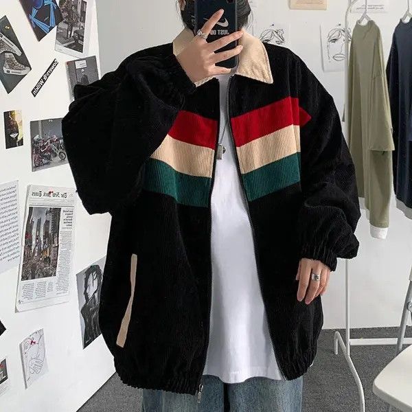 VIBE Stripe Work Jacket, Retro Vintage Style Size US M / EU 48-50 / 2 - 3 Thumbnail