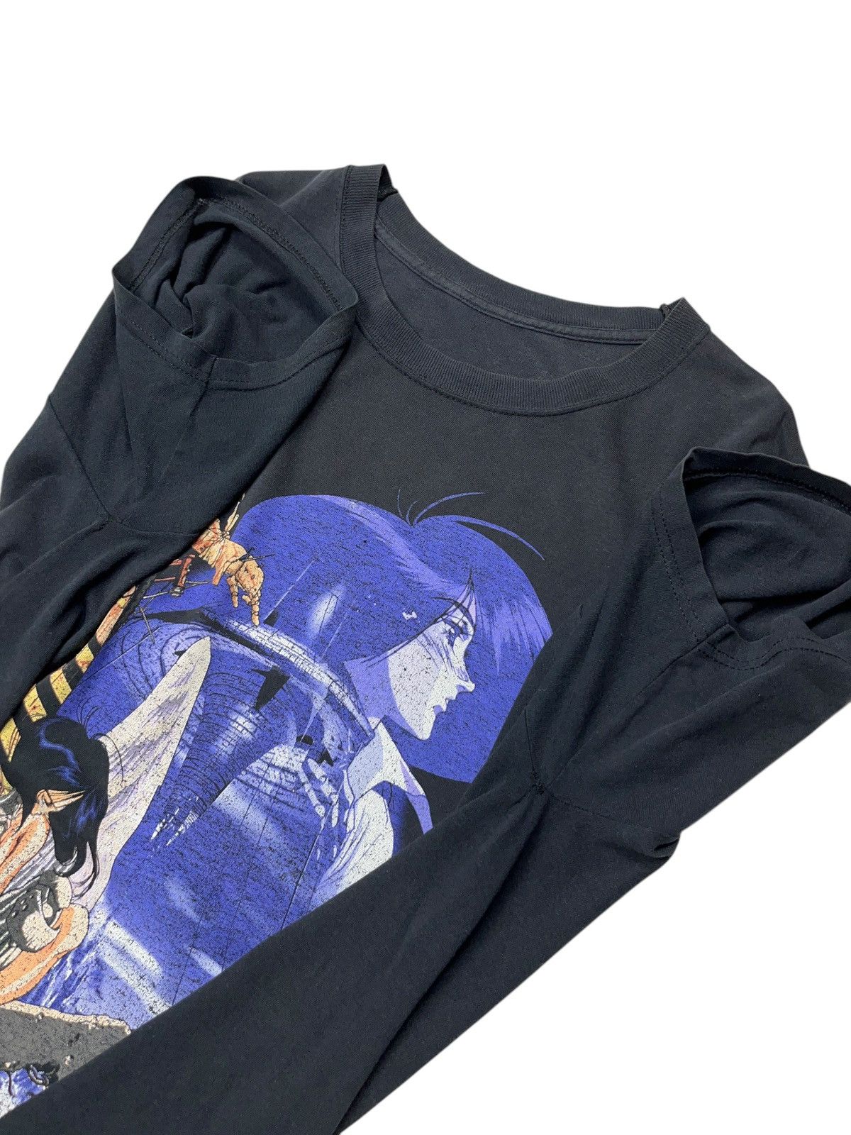Anime Vintage 90s Alita Battle Angel Gunnm Anime T-shirt Ghost Size US L / EU 52-54 / 3 - 10 Thumbnail