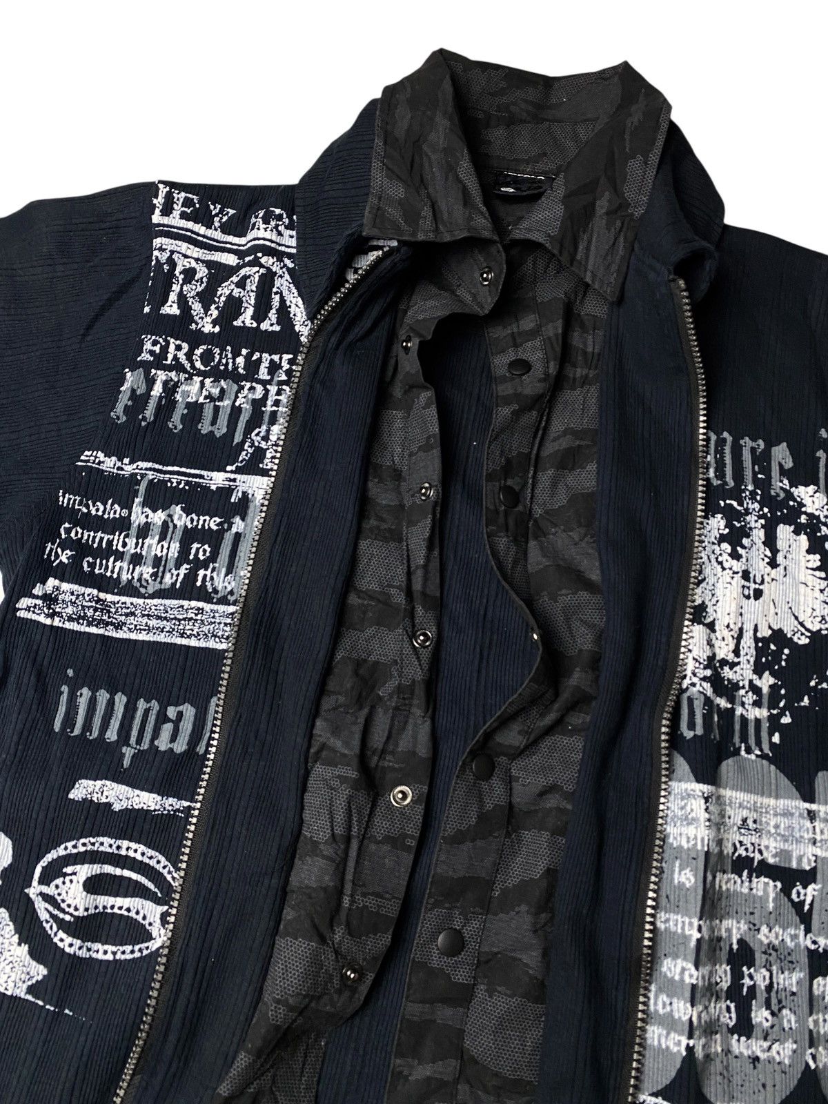 If Six Was Nine 2000's Impala Poem Double Layer Shirt Lgb Style Size US M / EU 48-50 / 2 - 4 Thumbnail