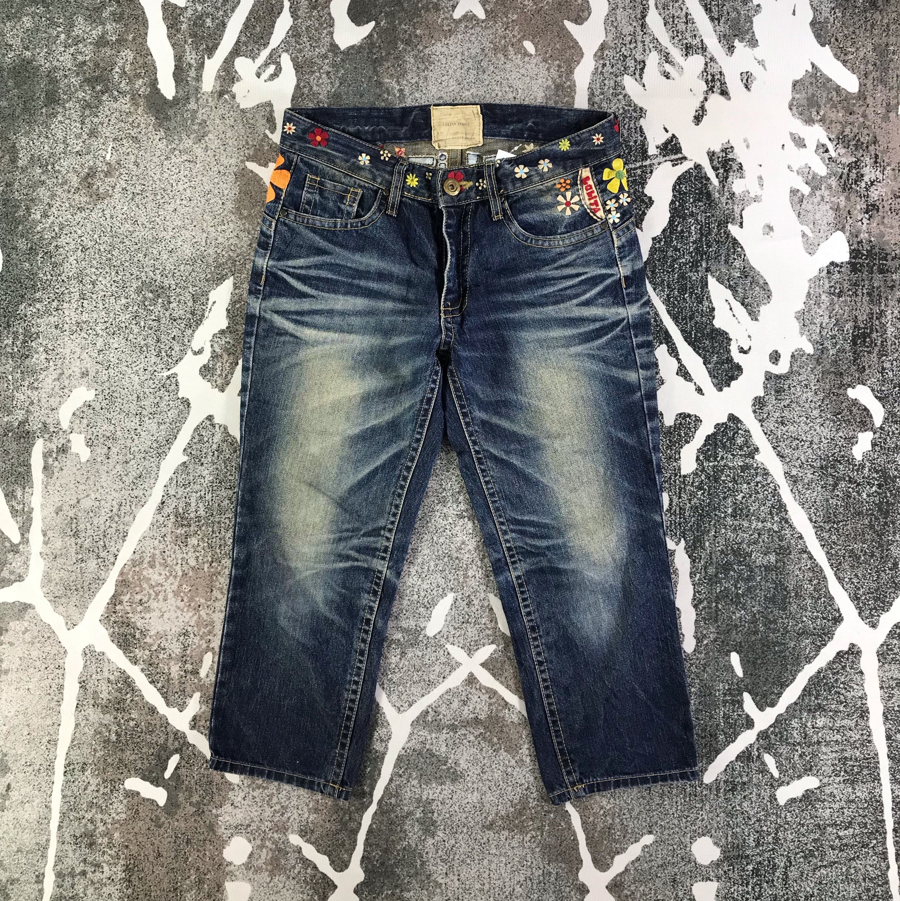 Japanese Brand Lolita Short Pants Jeans KJ1948 Size 33" - 1 Thumbnail