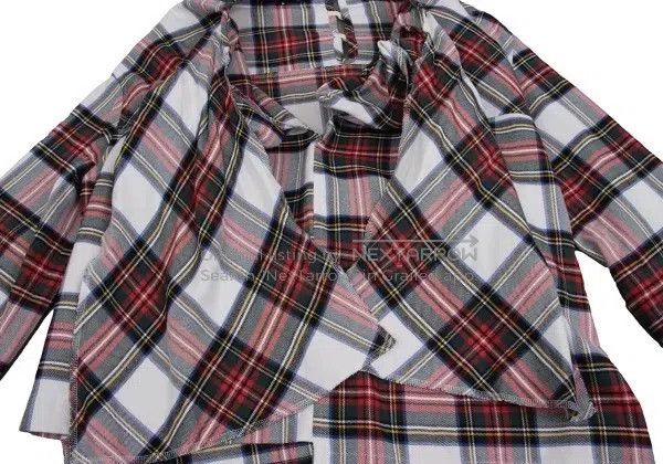 Comme des Garcons Comme Des Garcons White Retro Plaid Folded Top Size S / US 4 / IT 40 - 5 Thumbnail