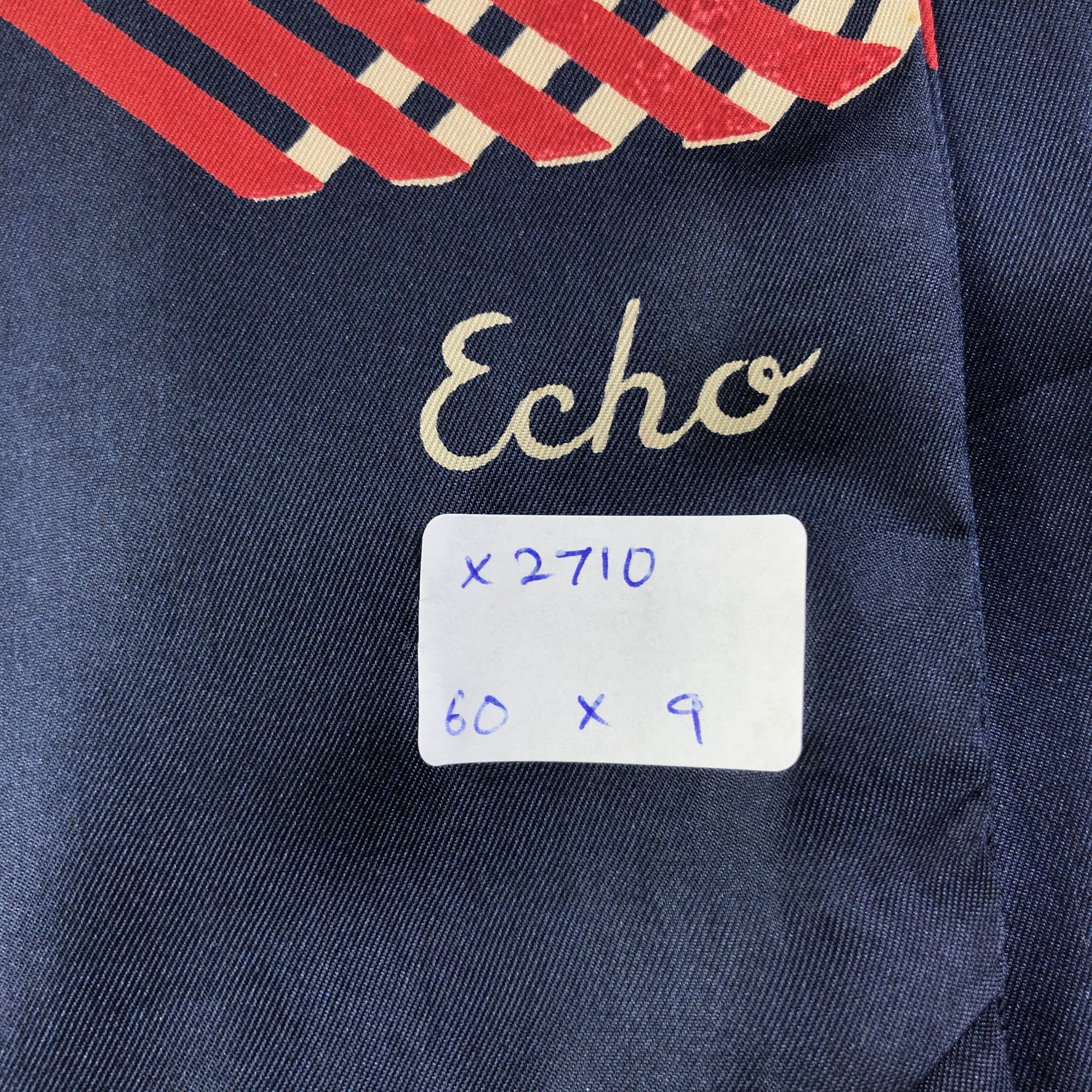 Vintage Vintage Echo Silk Scarf Size ONE SIZE - 6 Thumbnail