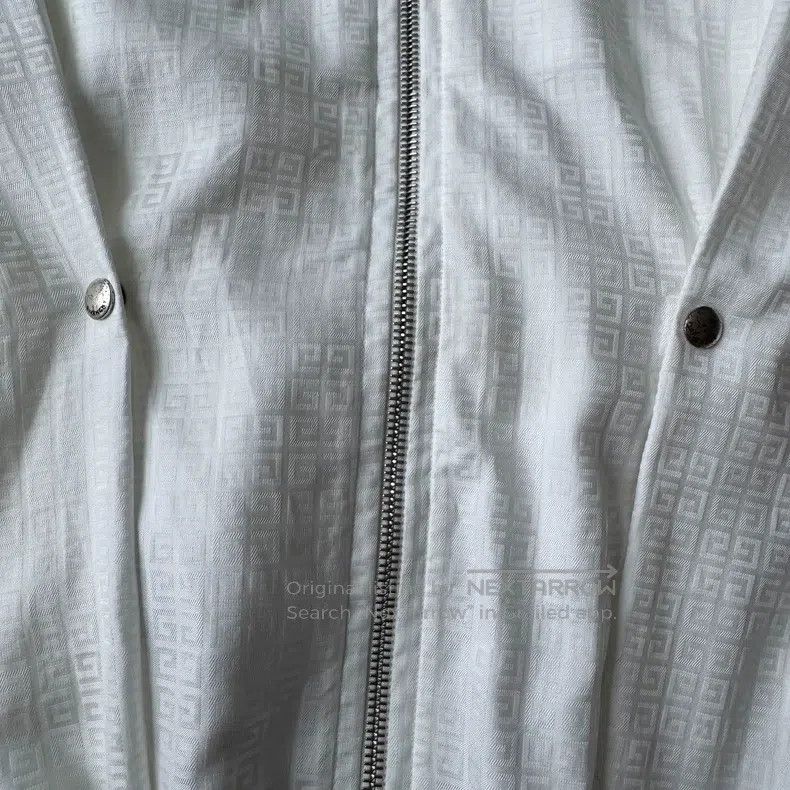 Givenchy Givenchy Logo Jacquard Zip-Up Short Sleeve Shirt Size XS / US 0-2 / IT 36-38 - 4 Thumbnail