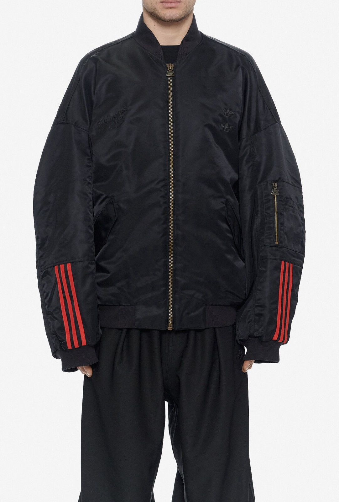 Adidas × Willy Chavarria Last Adidas x Willy Chavarria Satin Bomber Jacket Size US L / EU 52-54 / 3 - 1 Thumbnail