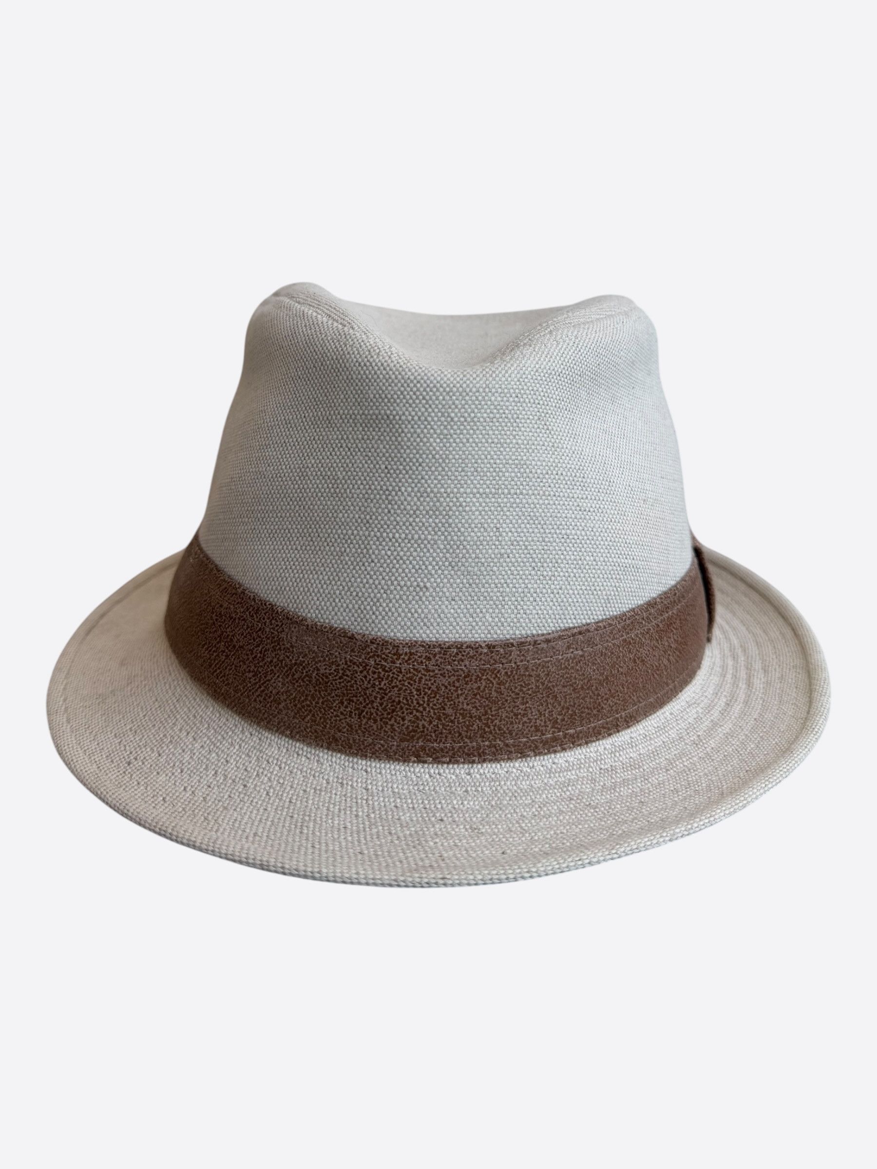 Hermes Hermes Beige & Brown Fedora Size ONE SIZE - 1 Thumbnail