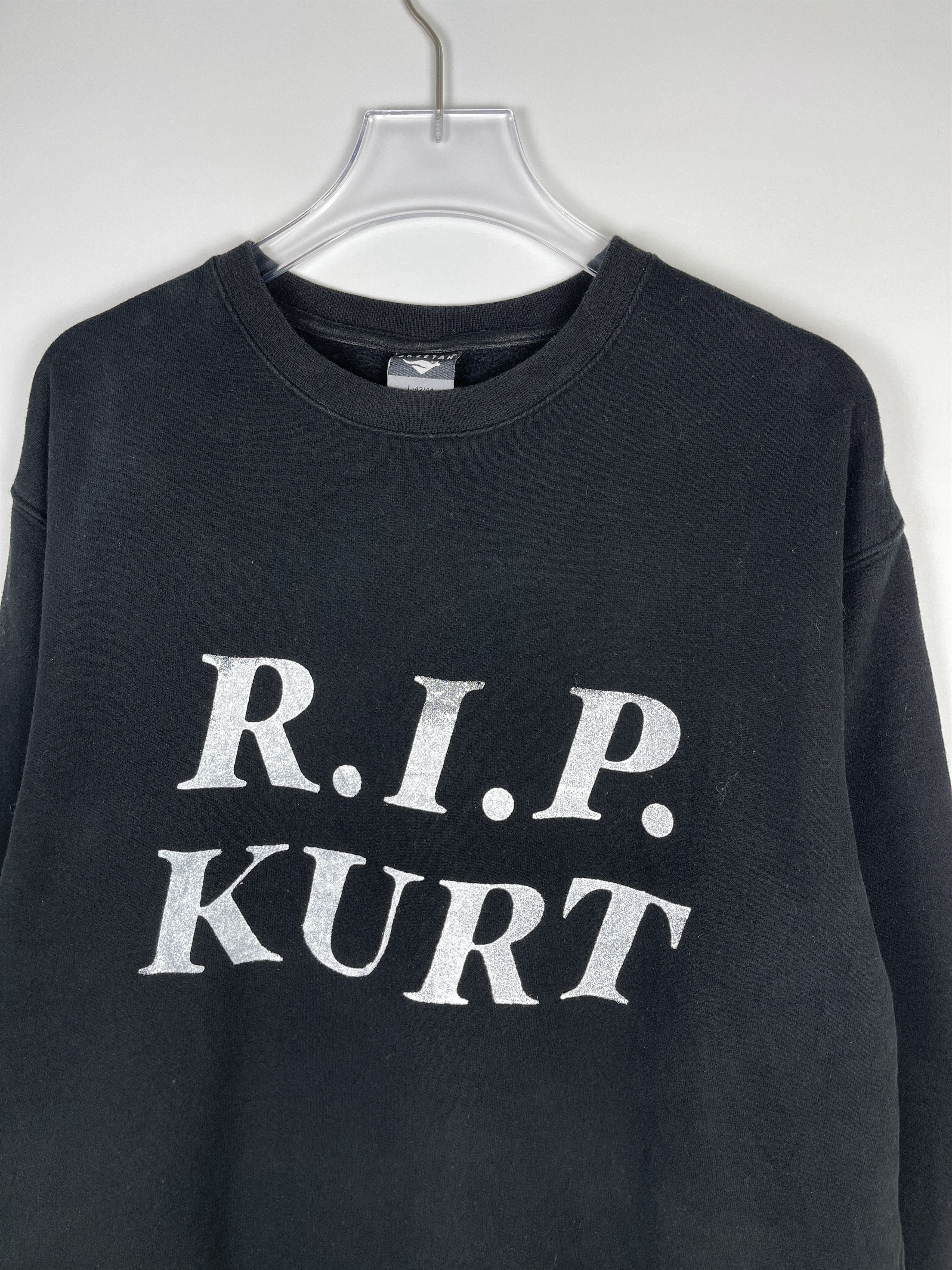 Band Tees R.I.P Kurt SUB POP Black Sweatshirt Size US L / EU 52-54 / 3 - 2 Thumbnail