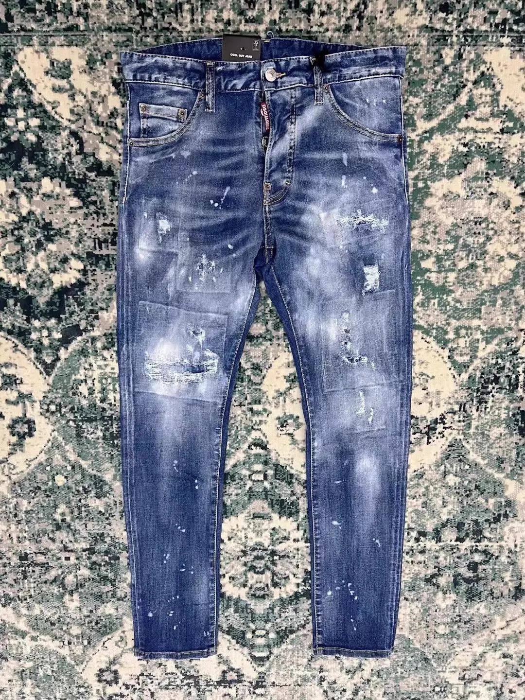 Dsquared2 Blue Distressed Denim Jeans Size 28 Size US 28 / EU 44 - 1 Thumbnail