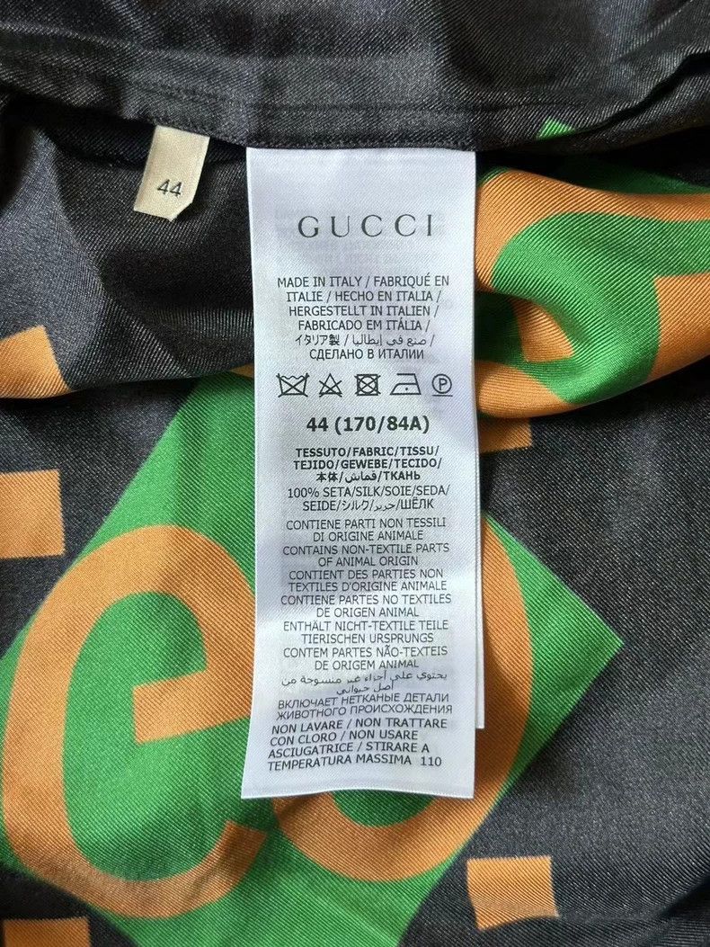 Gucci Gucci Full-print silk short-sleeved shirt Size US S / EU 44-46 / 1 - 4 Thumbnail
