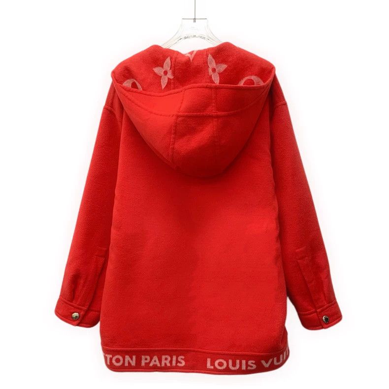 Louis Vuitton Louis Vuitton Long Sleeve Hooded Jacket with Red Lining, l Size XXS / US 00 / IT 34 - 2 Thumbnail