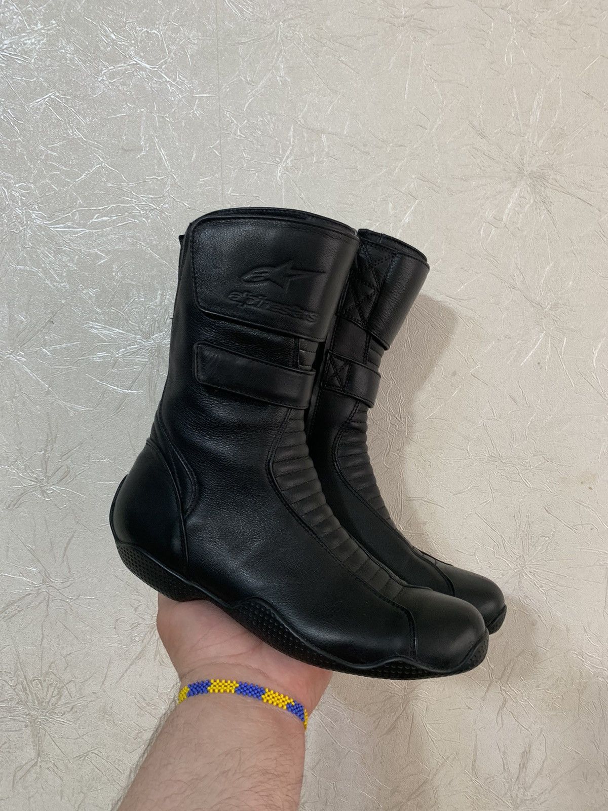Alpinestars Leather Waterproof Ankle Racing Biker Boots