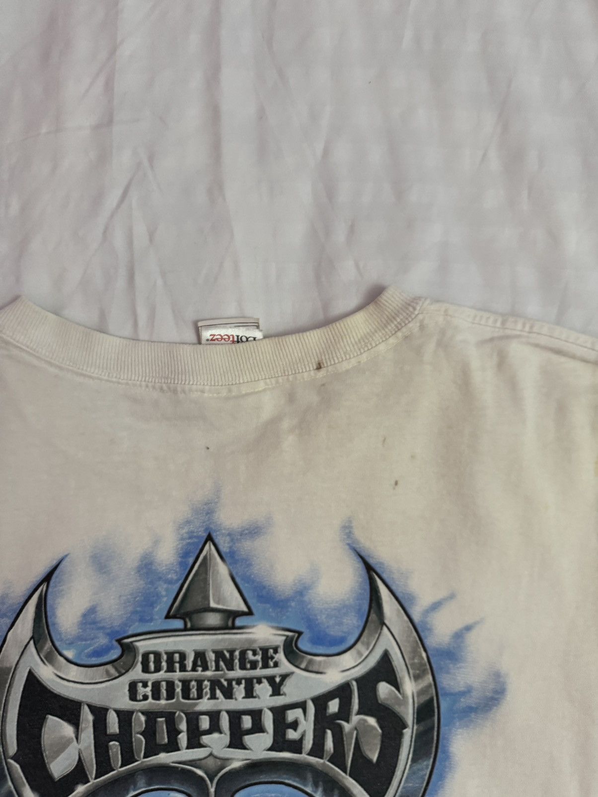 Harley Davidson 2000s Thrashed Faded Orange County Choppers Tees Size US XL / EU 56 / 4 - 7 Thumbnail