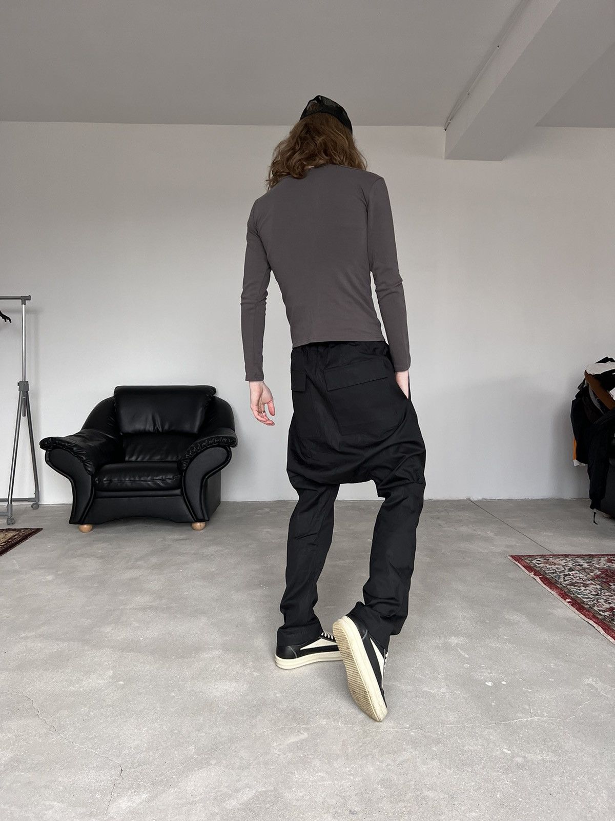 Rick Owens SS24 LIDO RICK OWENS BLACK PANTS Size US 38 / EU 54 - 5 Thumbnail