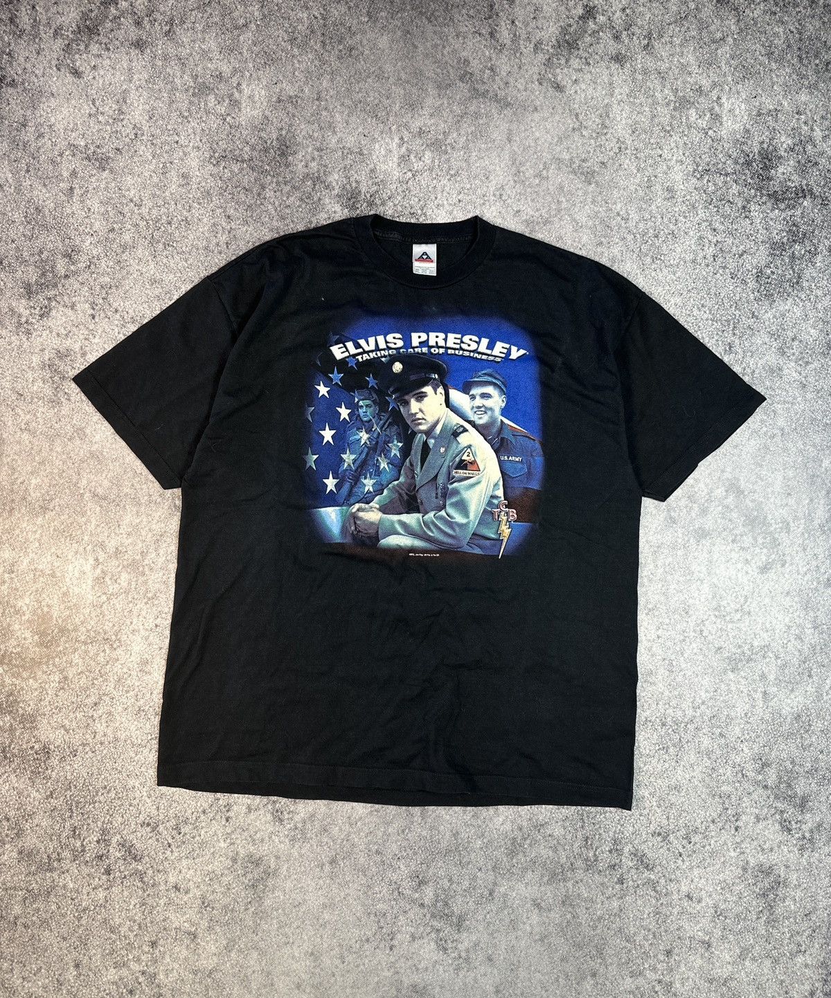 Band Tees × Vintage Vintage Elvis Army T-shirt Bands Tees Streetwear USA XXL Size US XXL / EU 58 / 5 - 1 Thumbnail