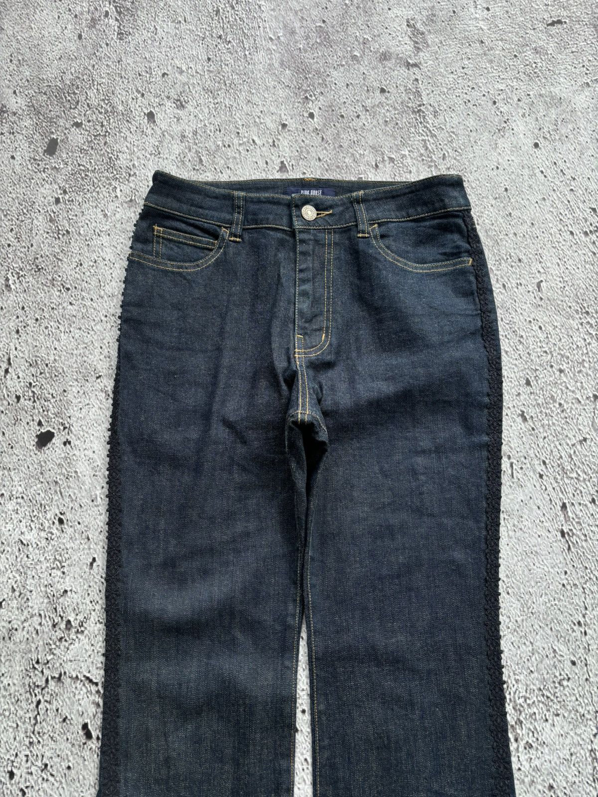 Hysteric Glamour 2000' Flare pink house botton bootcut style jeans Size 27" / US 4 / IT 40 - 5 Thumbnail