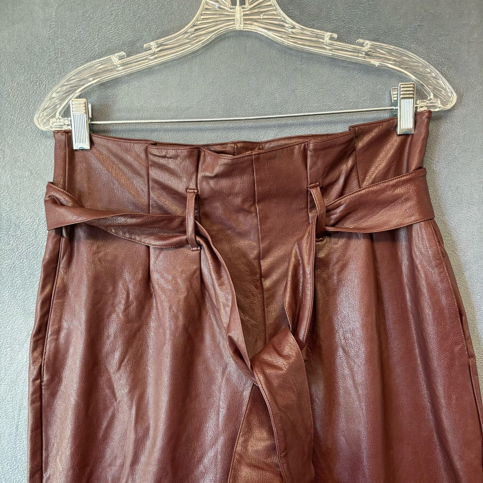 Commando Commando Pleather Pants New Wide Waist Womens Medium Office Size 30" / US 8 / IT 44 - 7 Thumbnail