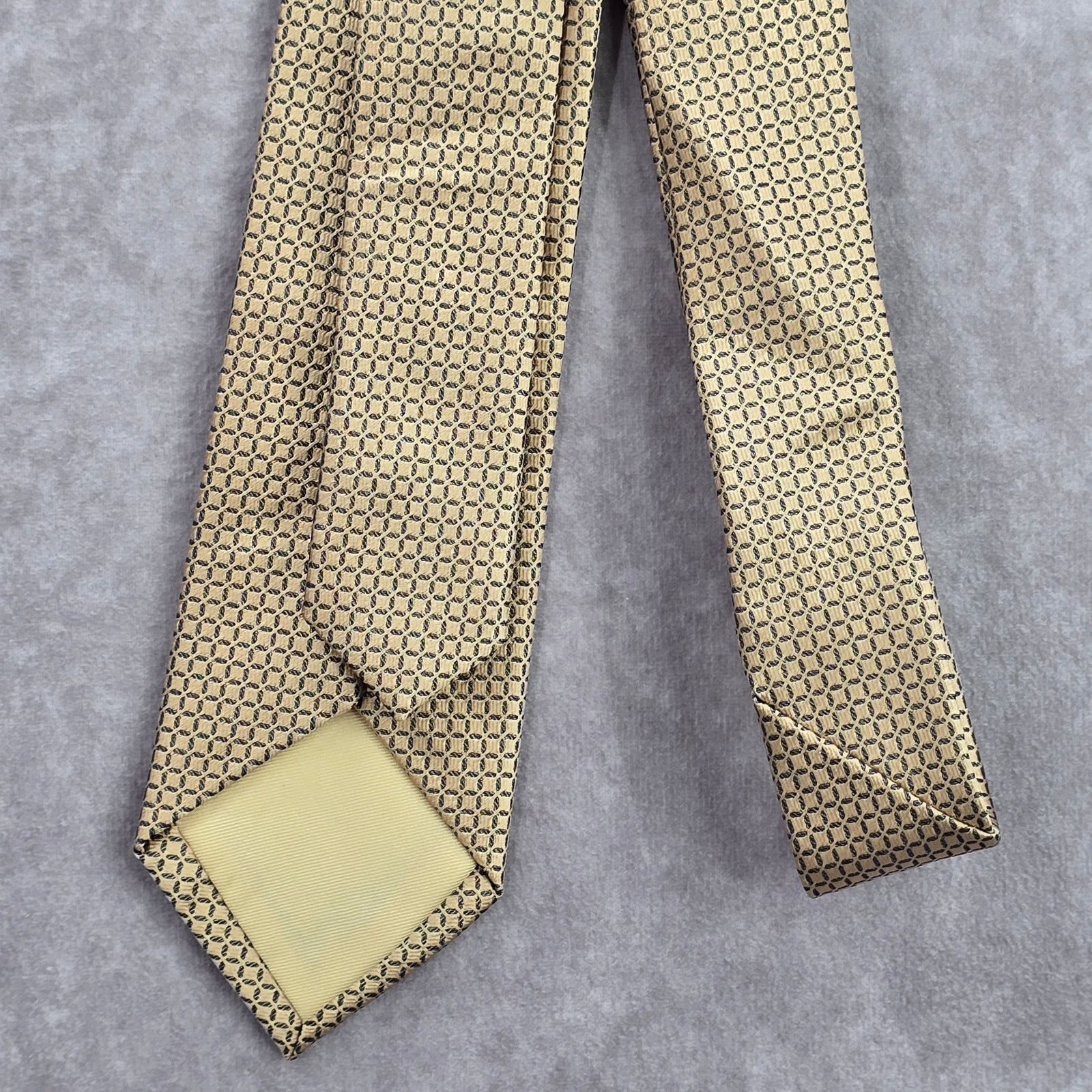 Other Zeke Gold Gray Square Silk Executive Neck Tie Men's Size 30 - 5 Thumbnail