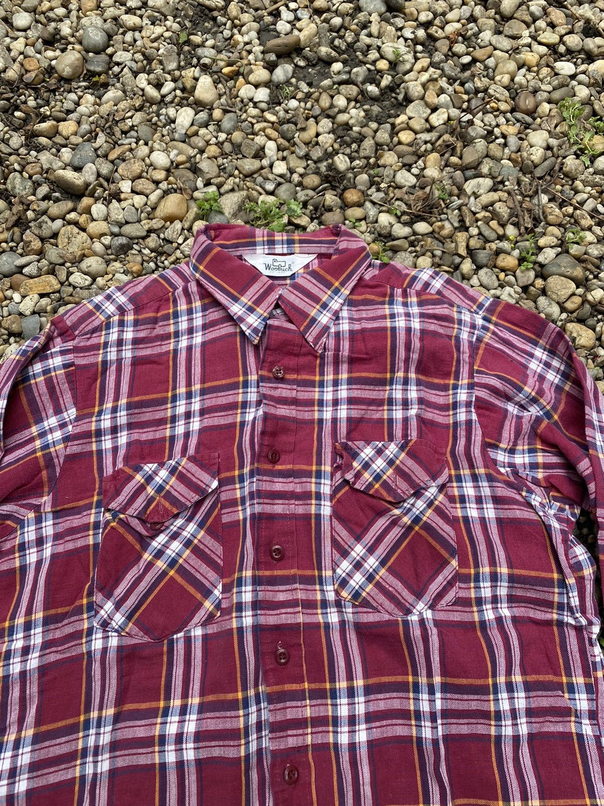 Woolrich Woolen Mills Vintage 70s 80s Woolrich Flannel Work Dense Shirt Size US L / EU 52-54 / 3 - 3 Thumbnail