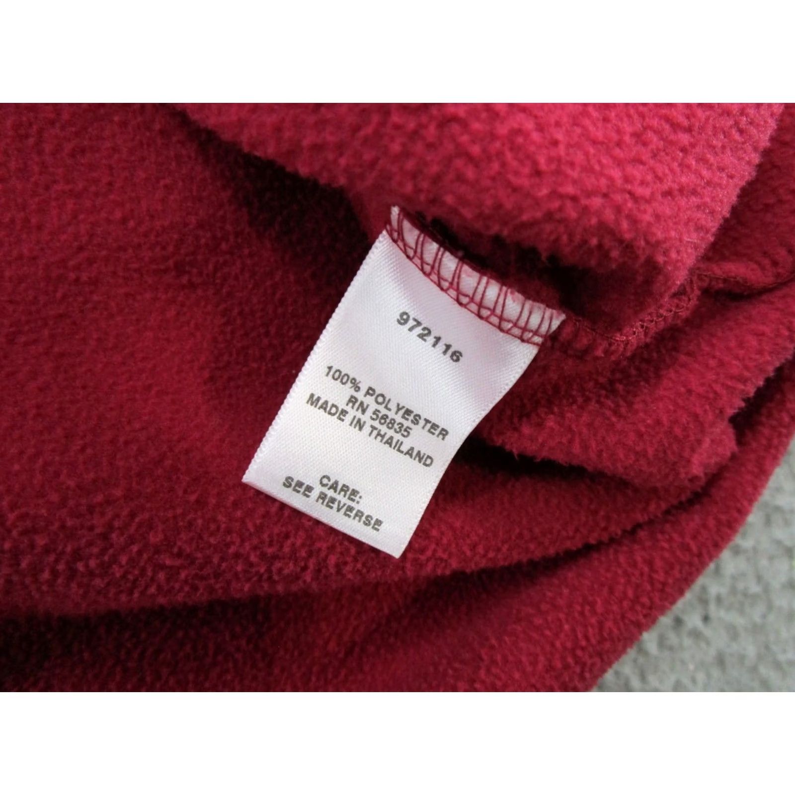 Vintage Cabela's Fleece Women’s Red 1/4 Zip Jacket Shirt Pullover Size L Outdoor Hike Womens Size L / US 10 / IT 46 - 4 Thumbnail