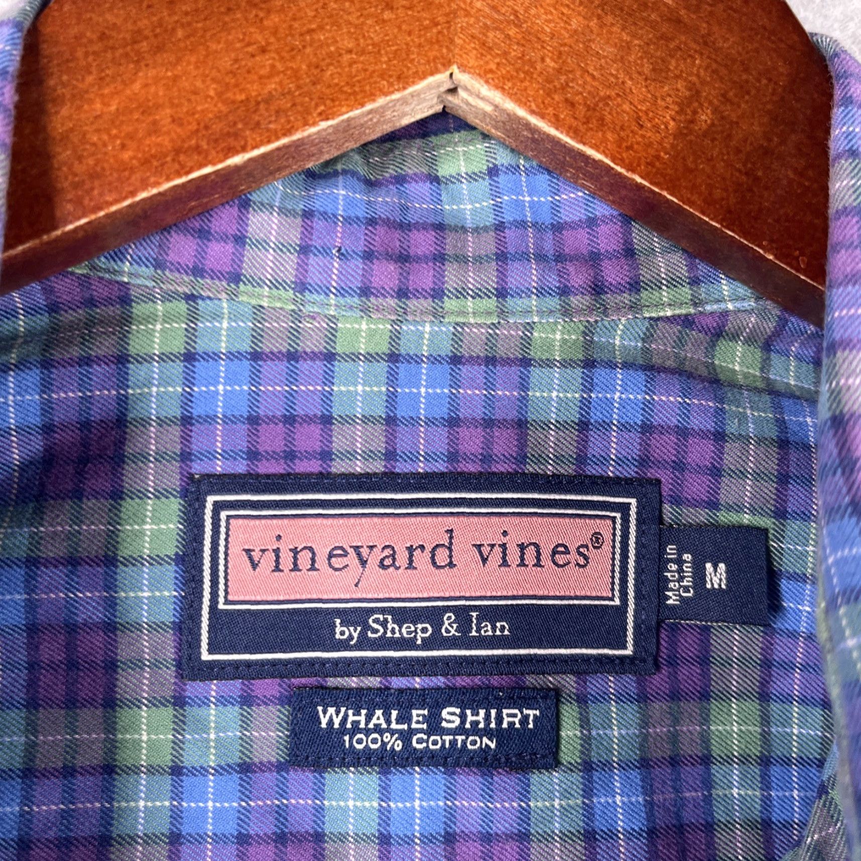 Vineyard Vines Vineyard Vines Whale Shirt Mens Long Sleeve Button-Up Collared Multicolor Tattersall Check Casual Classic Fit M Size US M / EU 48-50 / 2 - 5 Thumbnail