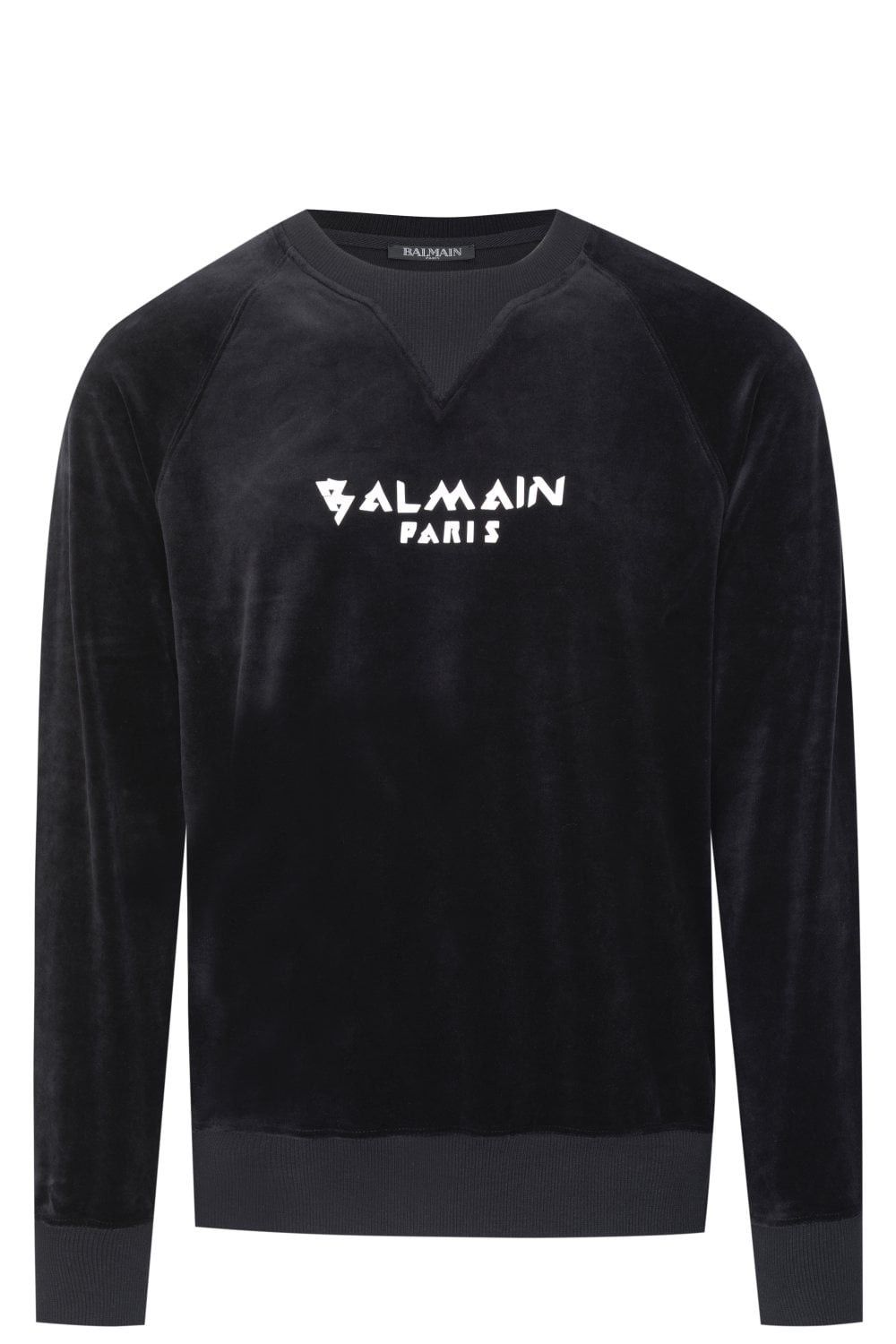 Balmain Balmain Men's Black Mercerised Cotton Sweatshirt Size XL Size US XL / EU 56 / 4 - 1 Thumbnail