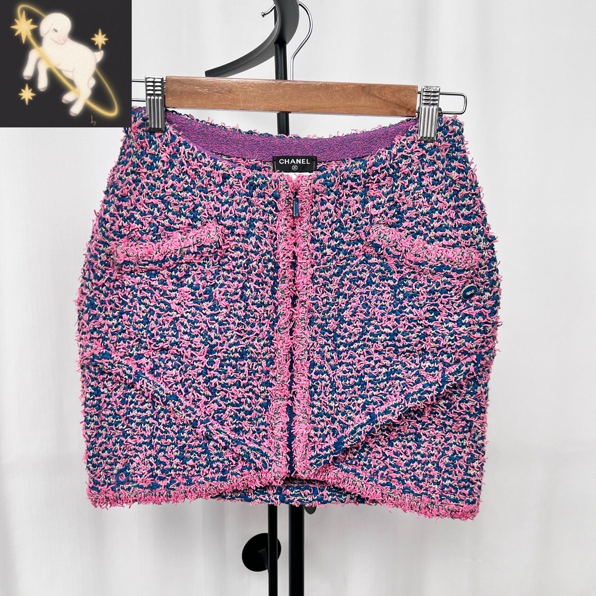 Chanel Chanel Multicolor Knit Skirt Size 36 Size 36" / US 14 / IT 50 - 1 Thumbnail