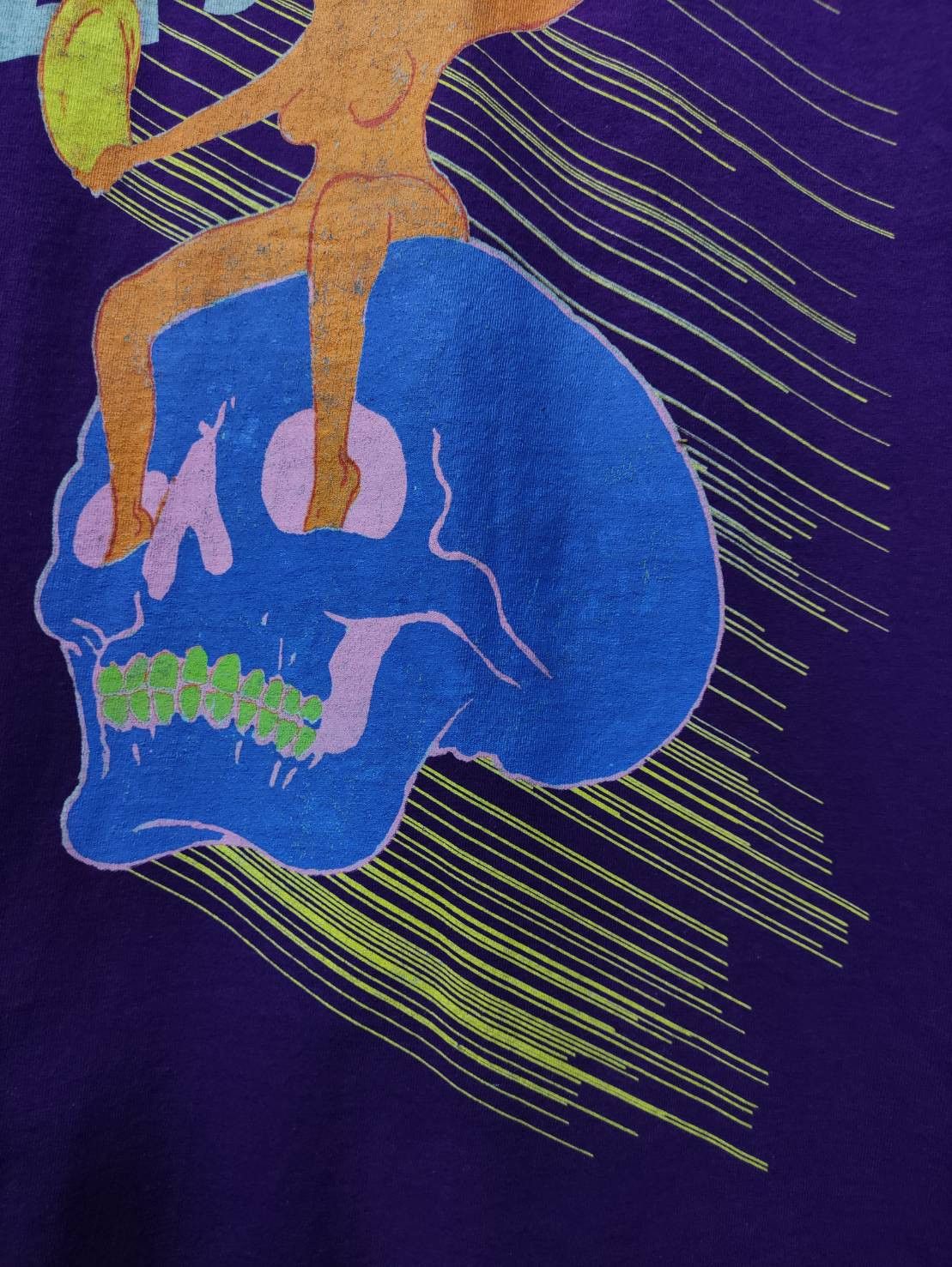 Band Tees The Flaming Lips " Skull Rider " Made in UK T-Shirt Size US XL / EU 56 / 4 - 4 Thumbnail