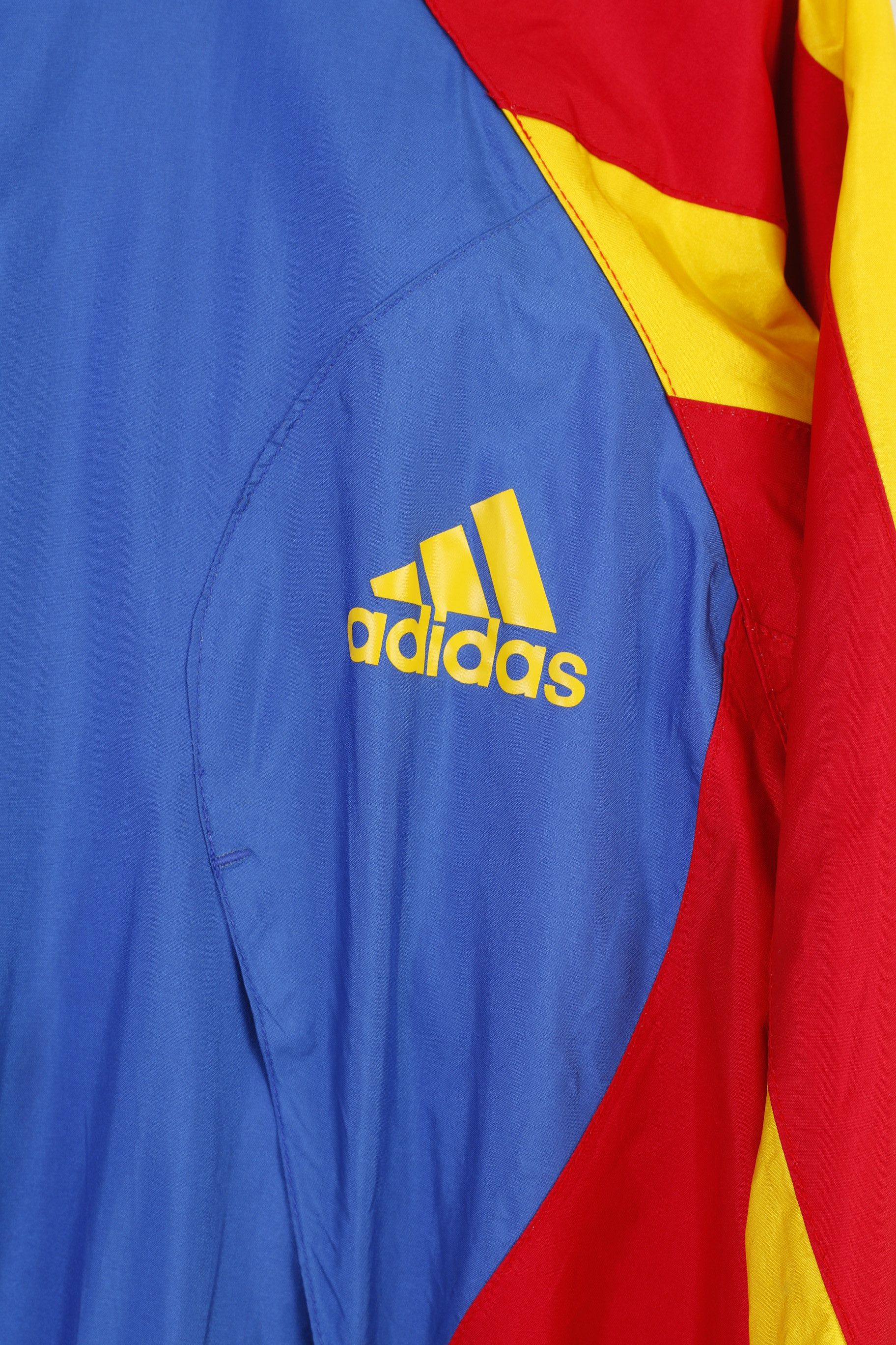 Adidas Adidas Men 186 L Jacket Full Zipper Hood Red Blue 0666 Size US S / EU 44-46 / 1 - 4 Thumbnail