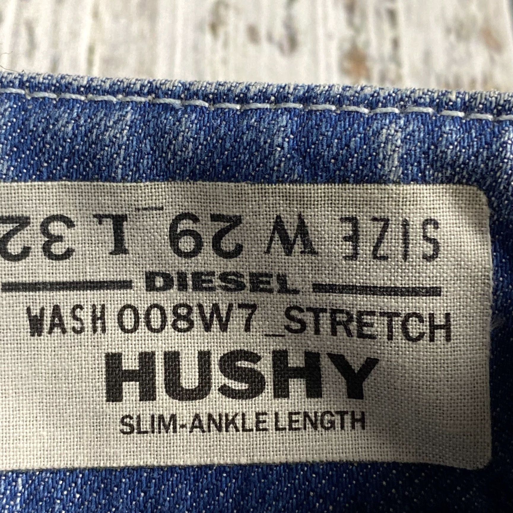 Diesel VINTAGE Diesel Hushy Low Rise Jeans Women Slim Ankle Stretch Distressed Blue 31x27.5 Grunge Size 24" / US 00 / IT 34 - 4 Thumbnail
