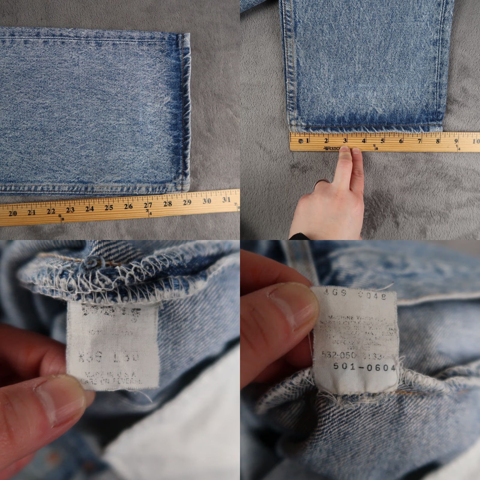 Levi's VINTAGE Levi's 501 Jeans Denim Blue 36x30 Mens USA Straight 90s 5-Pocket Design Size US 36 / EU 52 - 8 Thumbnail