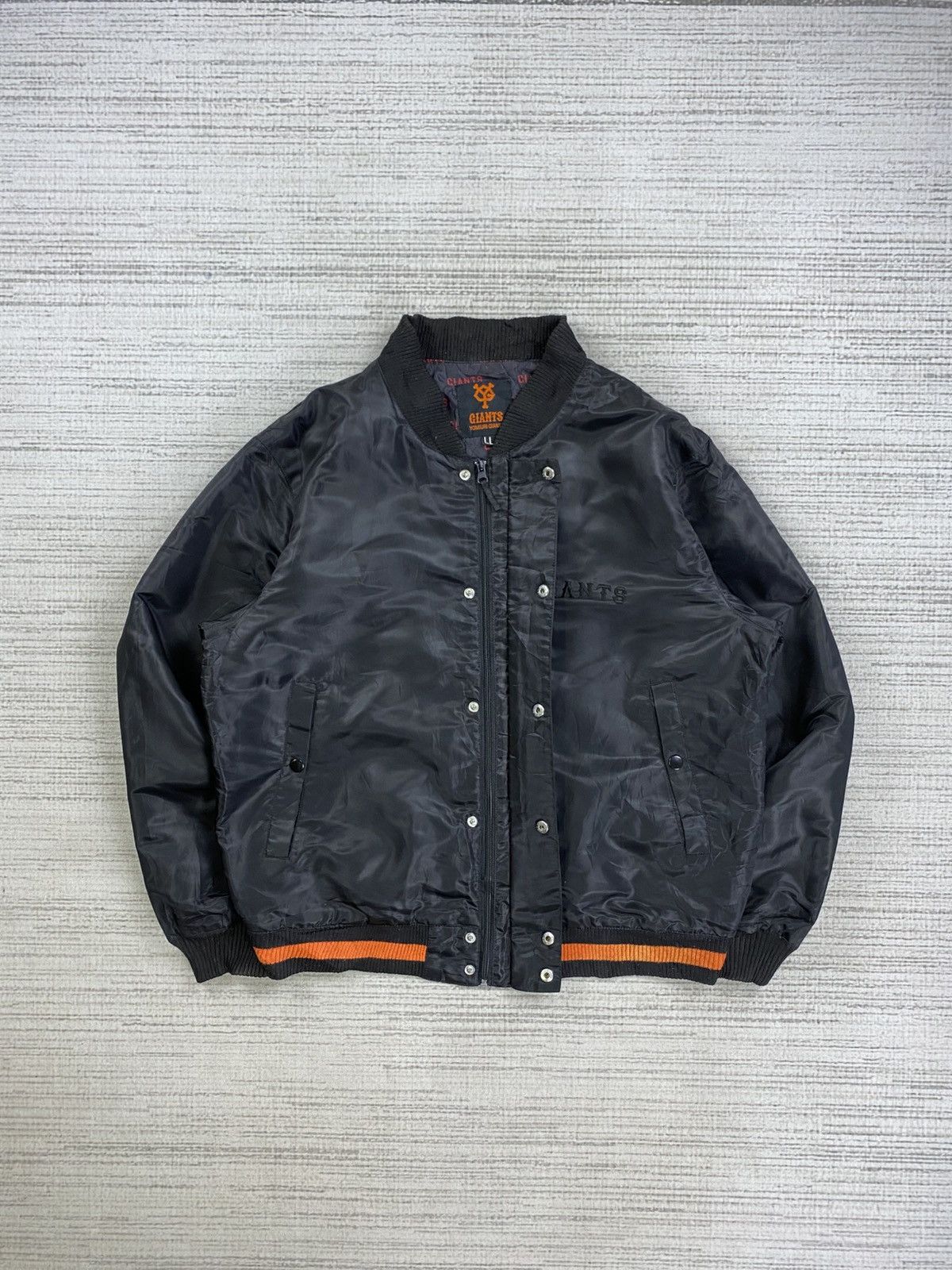 Giant × Vintage Vintage Yomiuri Giants Baseball Buttoned Bombers Jacket Size US L / EU 52-54 / 3 - 5 Thumbnail