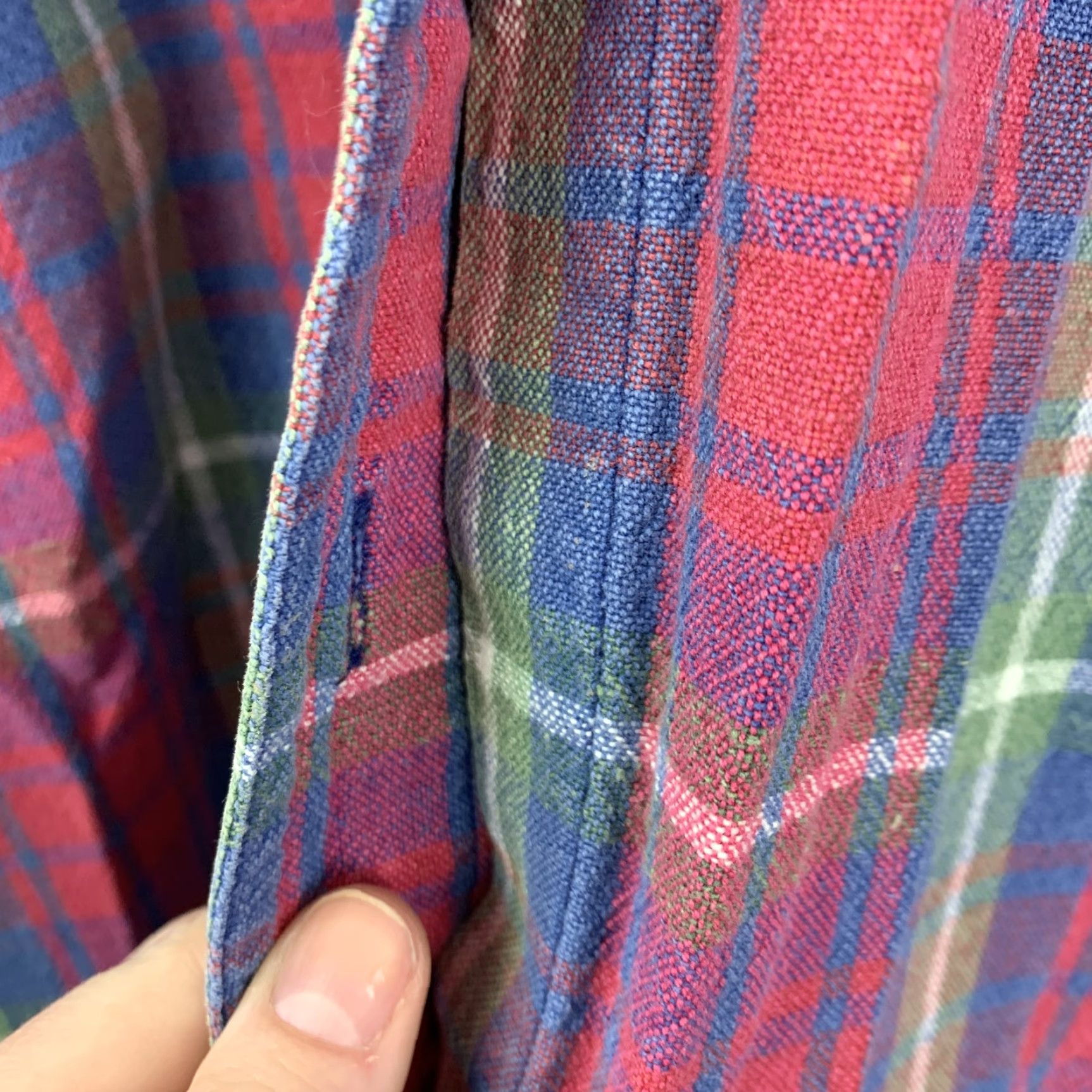 Faded Glory VINTAGE Faded Glory Shirt Plaid Flannel Denim Collar 90s Grunge Med/Large XL 2X Women Reproduction? Size M / US 6-8 / IT 42-44 - 5 Thumbnail