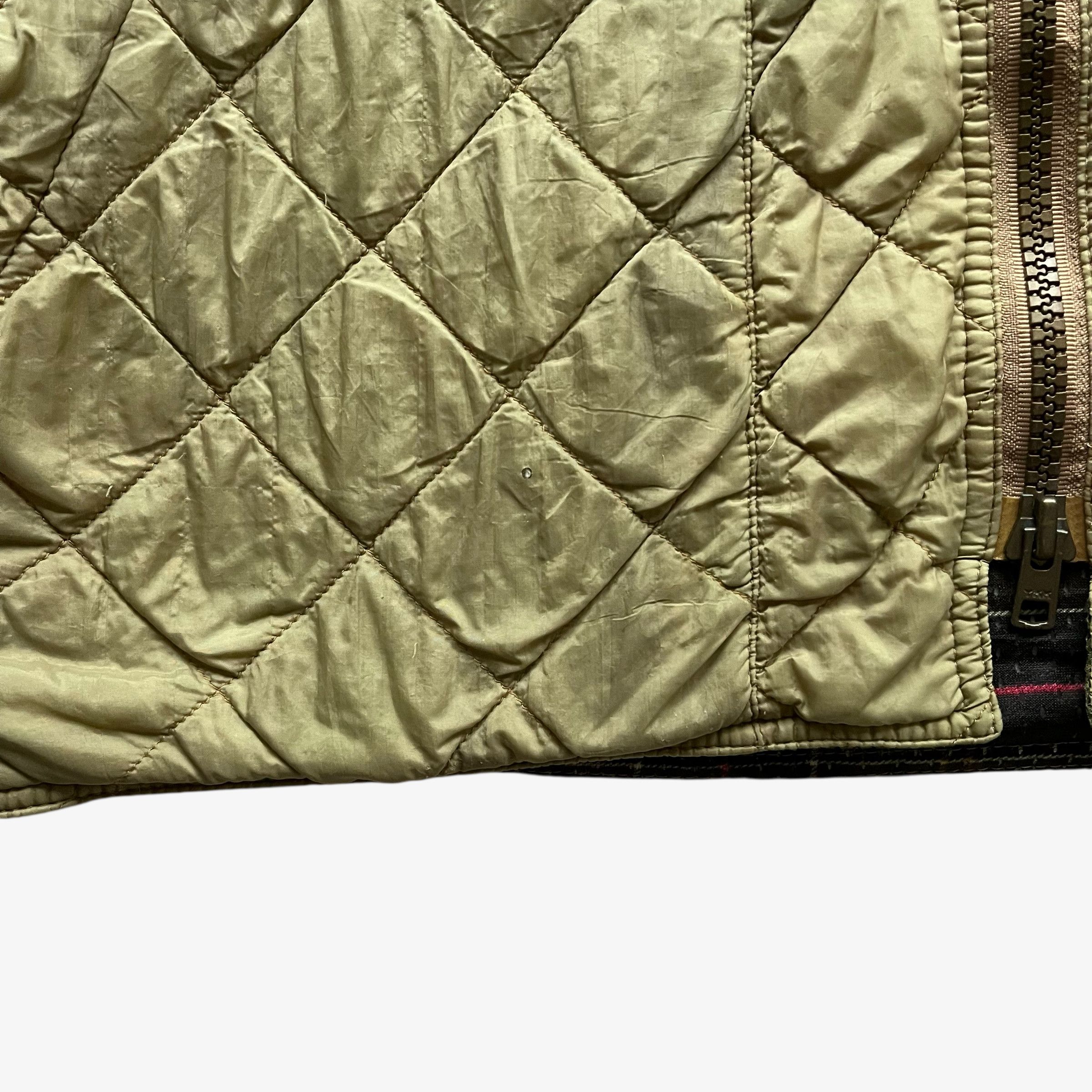 Barbour Vintage Y2K Men's Barbour Lime Green Quilted Jacket Size US L / EU 52-54 / 3 - 6 Thumbnail