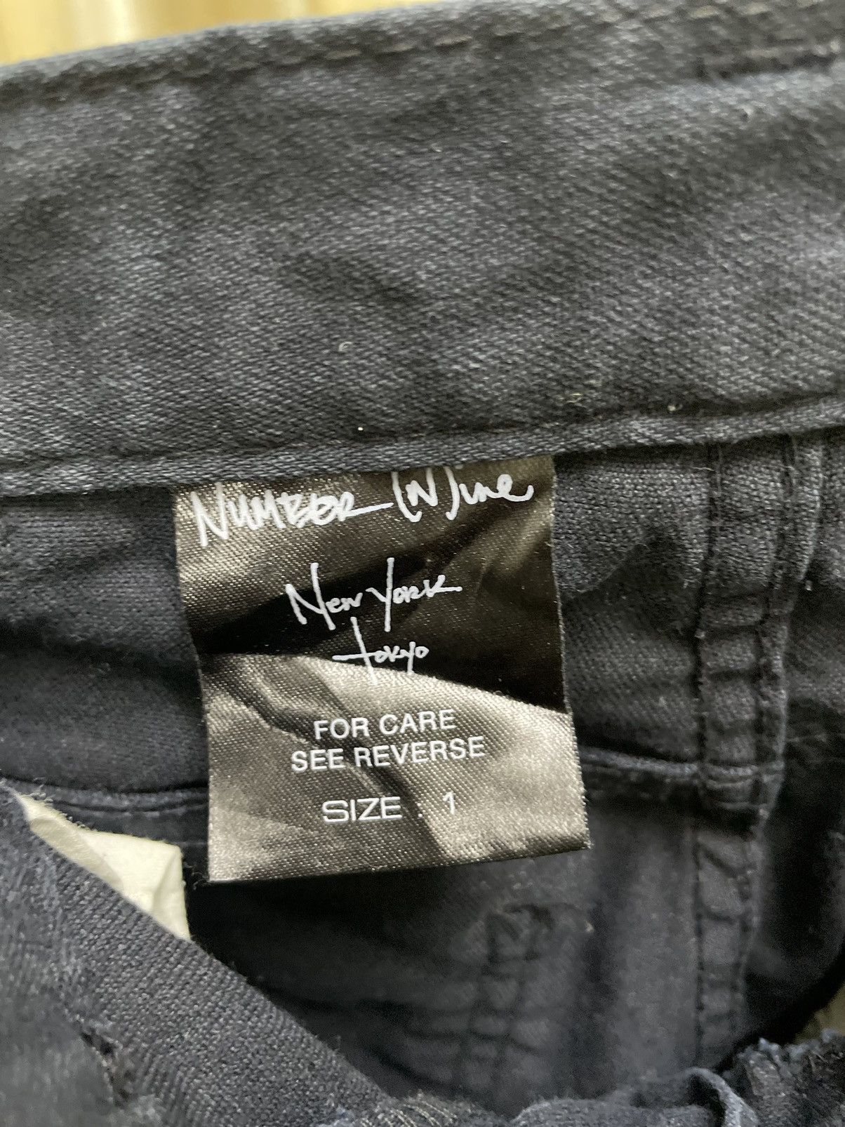 Japanese Brand NUMBER (N)INE SKINNY DENIM PANTS Size 30" / US 8 / IT 44 - 10 Thumbnail
