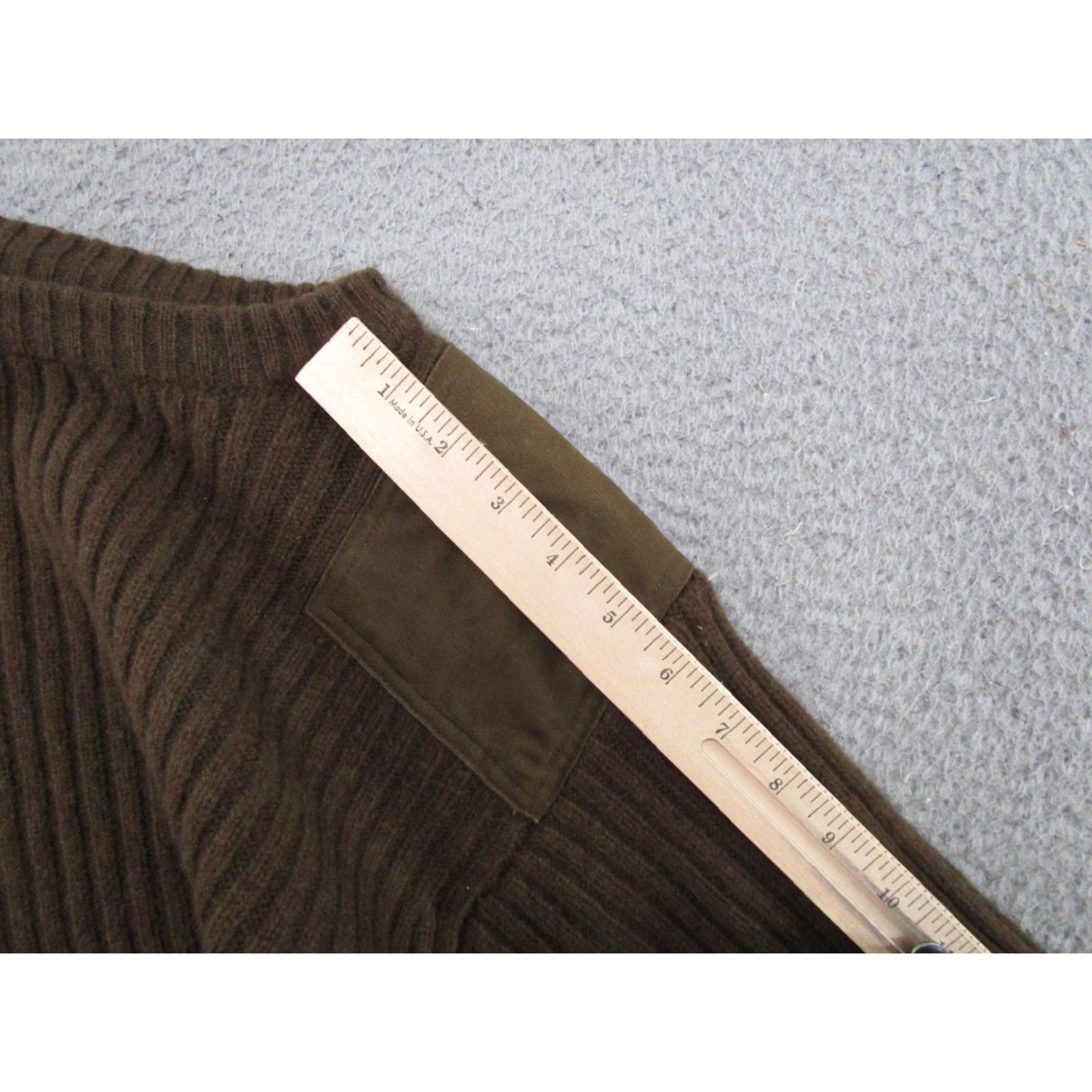 Vintage VINTAGE LL Bean Commando Sweater Mens Size L Merino Lambswool Olive Brown Rugged Logo Crew Neck Heavyweight Pullover Knit Wool Military Theme 90s Mens Size US L / EU 52-54 / 3 - 7 Thumbnail
