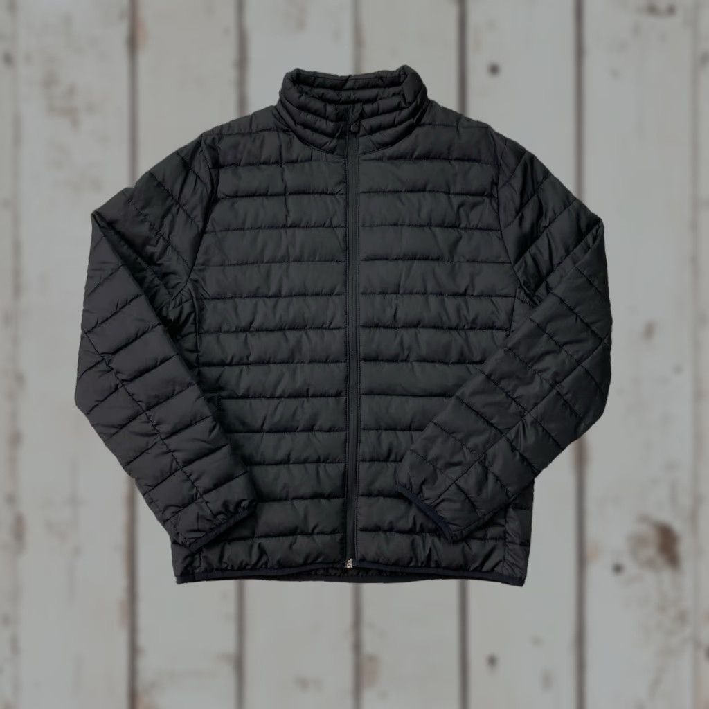 Gap GAP Puffer Jacket Mens Regular Size M Water Resistant Lightweight Quilted Black Mid-Length Winter Fall Jacket Coat Size US M / EU 48-50 / 2 - 1 Thumbnail