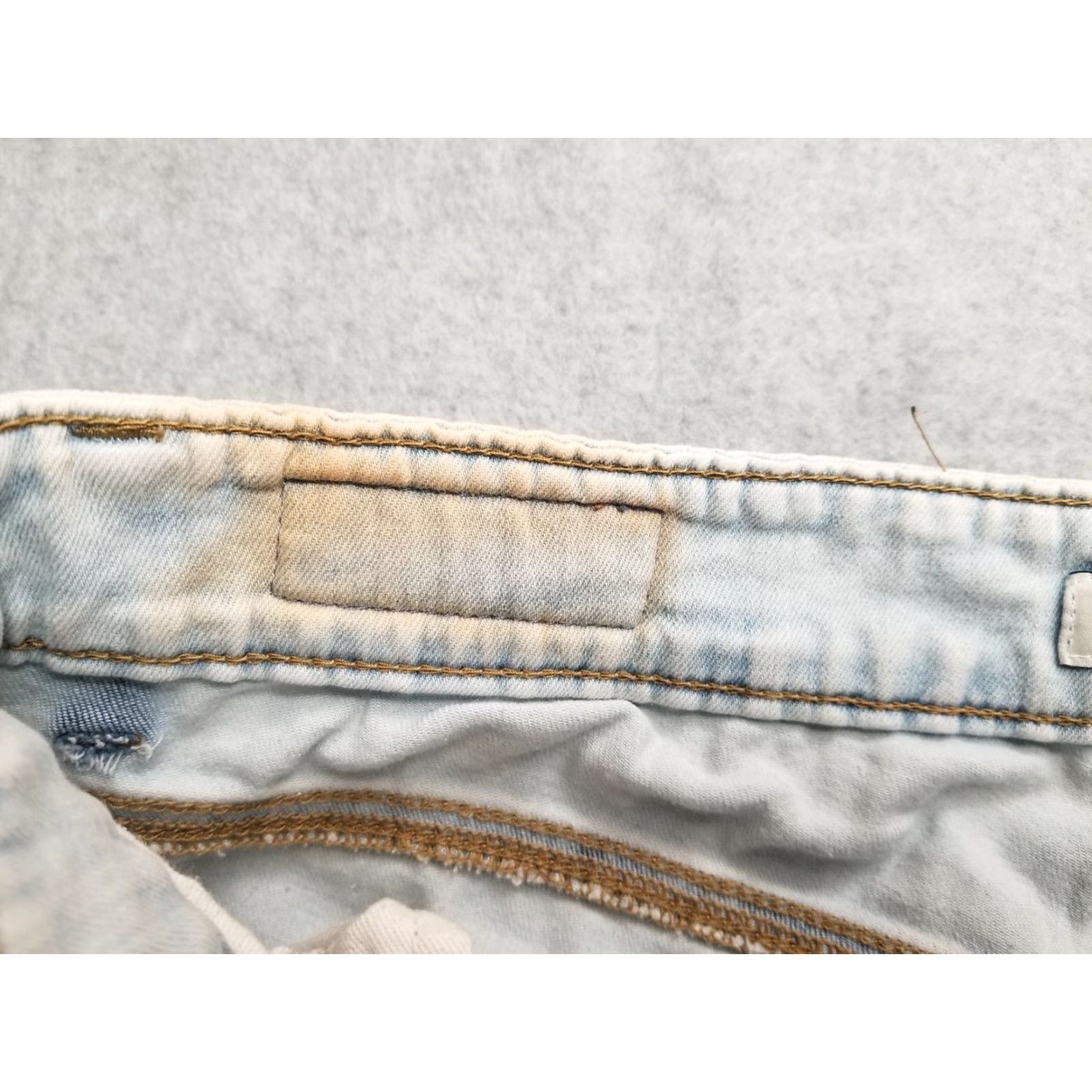 Vintage Vero Moda Jeans Womens 28 Skinny Straight Leg Blue Denim Distressed Faded Jeans Size 28" / US 6 / IT 42 - 6 Thumbnail