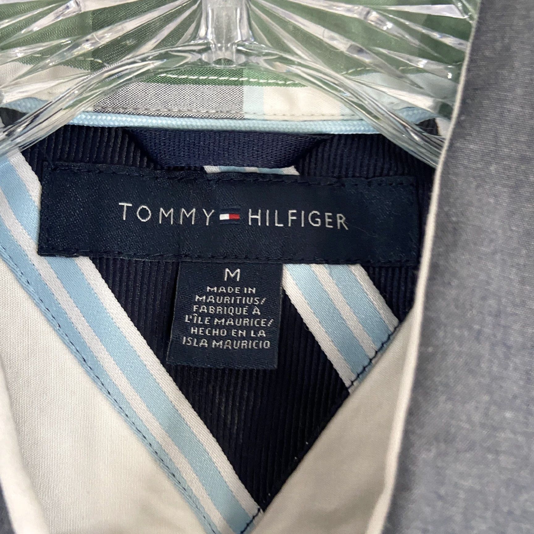 Tommy Hilfiger TOMMY HILFIGER Men's Button-Up Shirt, Size M, Multicolor Plaid, Short Sleeve Size US 31 - 6 Thumbnail