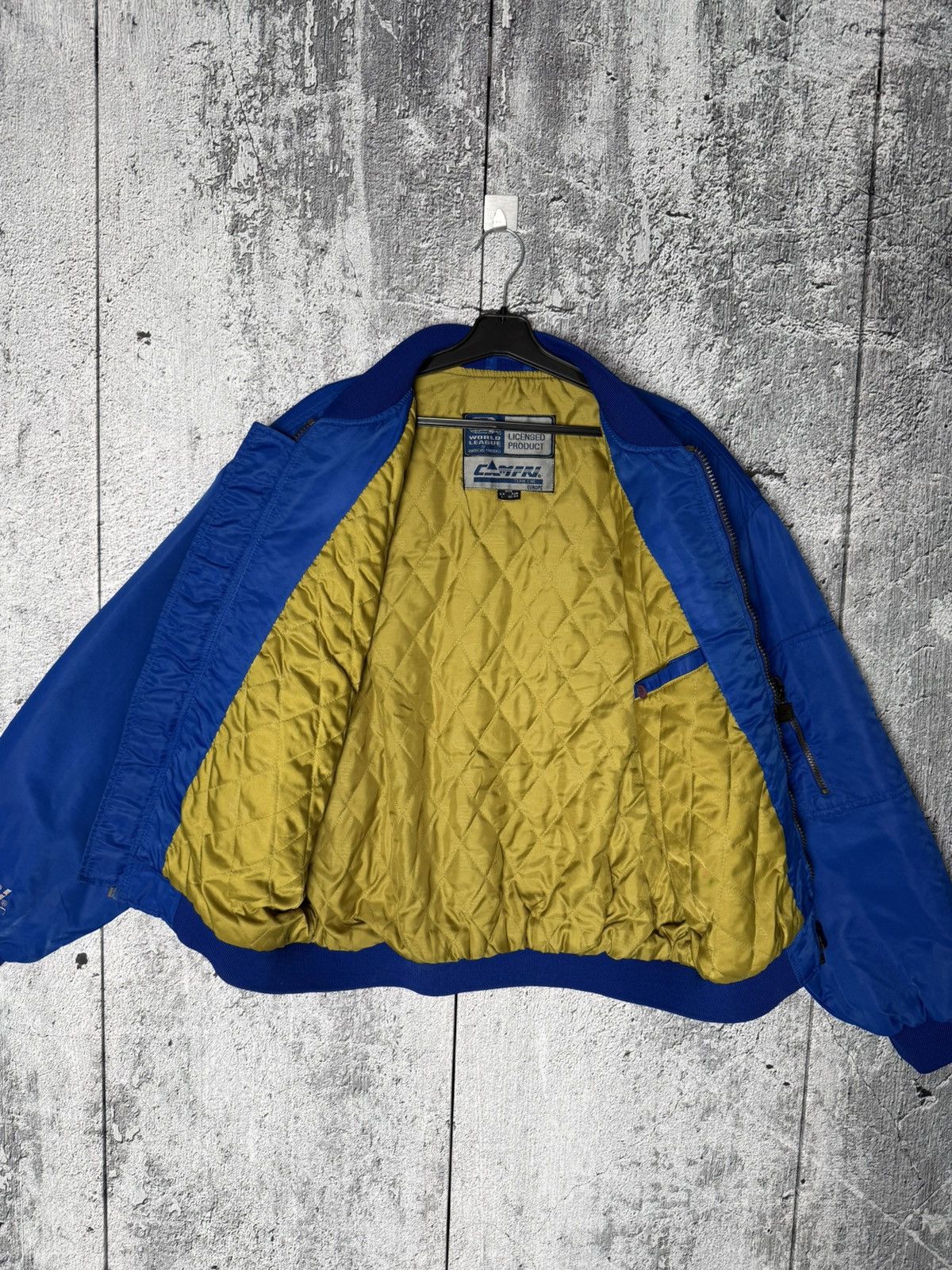 Starter Vintage London Monarchs Wolrd League NFL Bomber Jacket Size US L / EU 52-54 / 3 - 20 Thumbnail