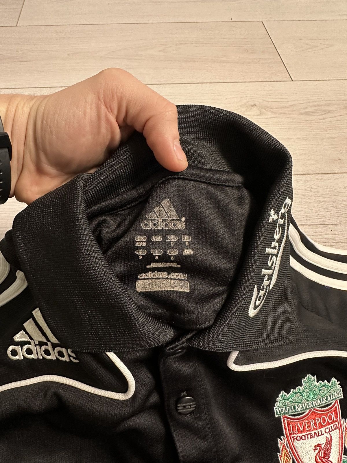 Adidas × Vintage Vintage adidas Liverpool black size S rare Carlberg 2008 Size US S / EU 44-46 / 1 - 3 Thumbnail
