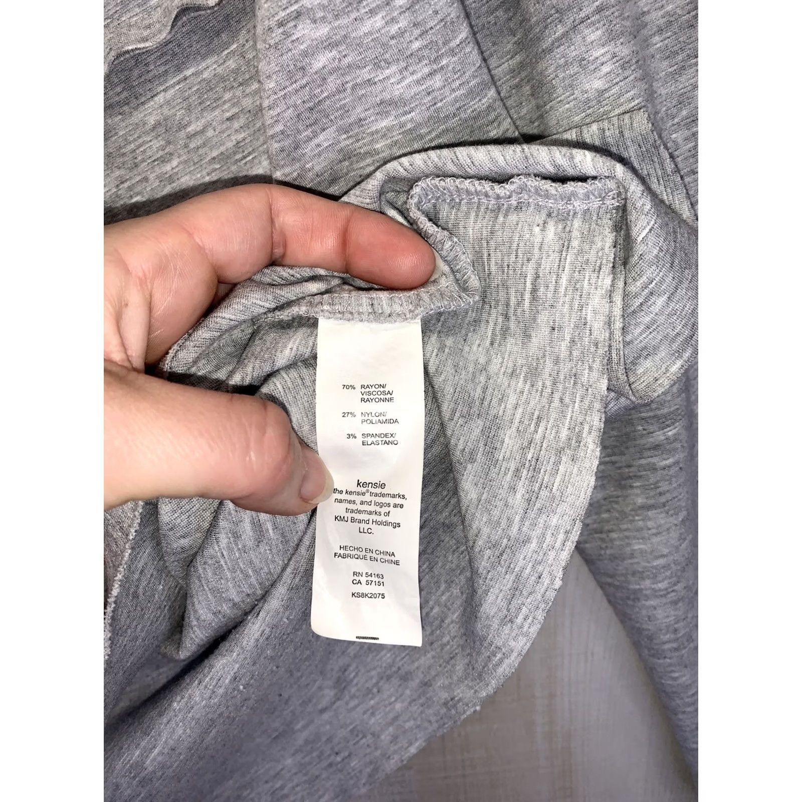Vintage Kensie Heather Gray Snap Cowl Neck Thin Cardigan Jacket Womens Small-9744 Size S / US 4 / IT 40 - 3 Thumbnail
