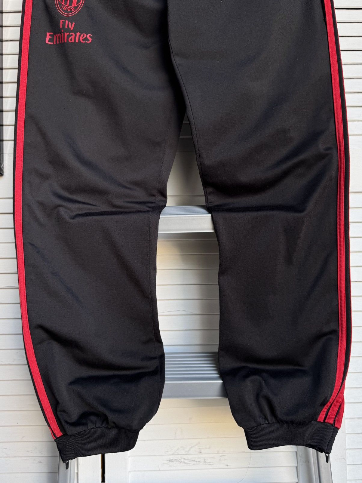 Adidas Vintage Adidas FC Milan Track Training Soccer Pants Black Size US 34 / EU 50 - 5 Thumbnail